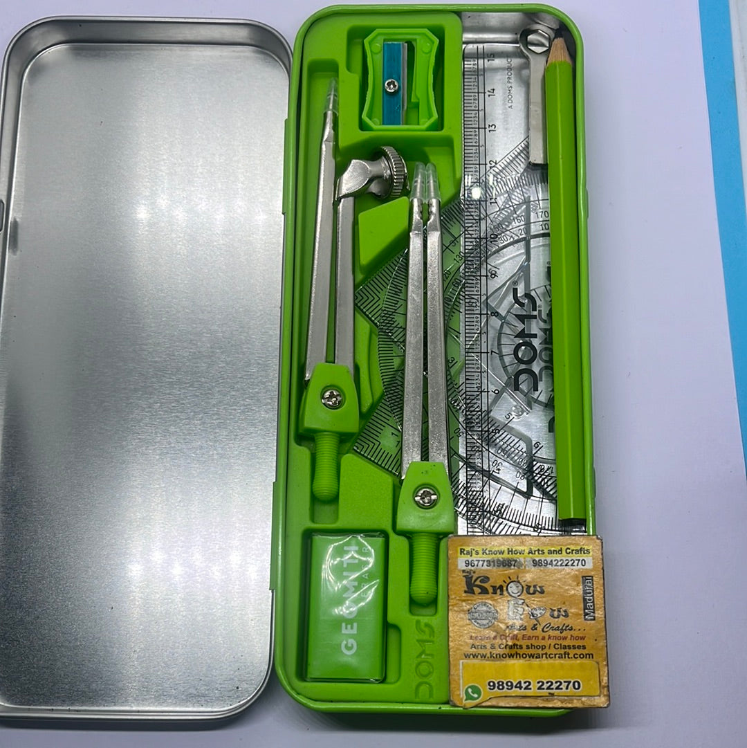 Geometry drawing instruments box – KnowHowArtCraft
