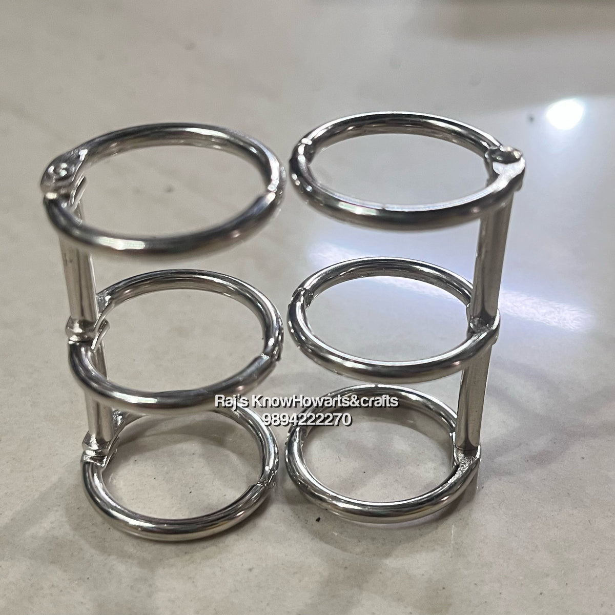 Binder ring silver - BRS70 – KnowHowArtCraft