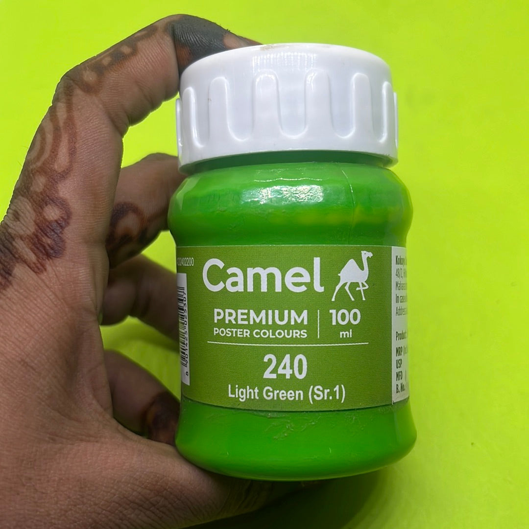 Camel premium poster colours  light green 100 ml