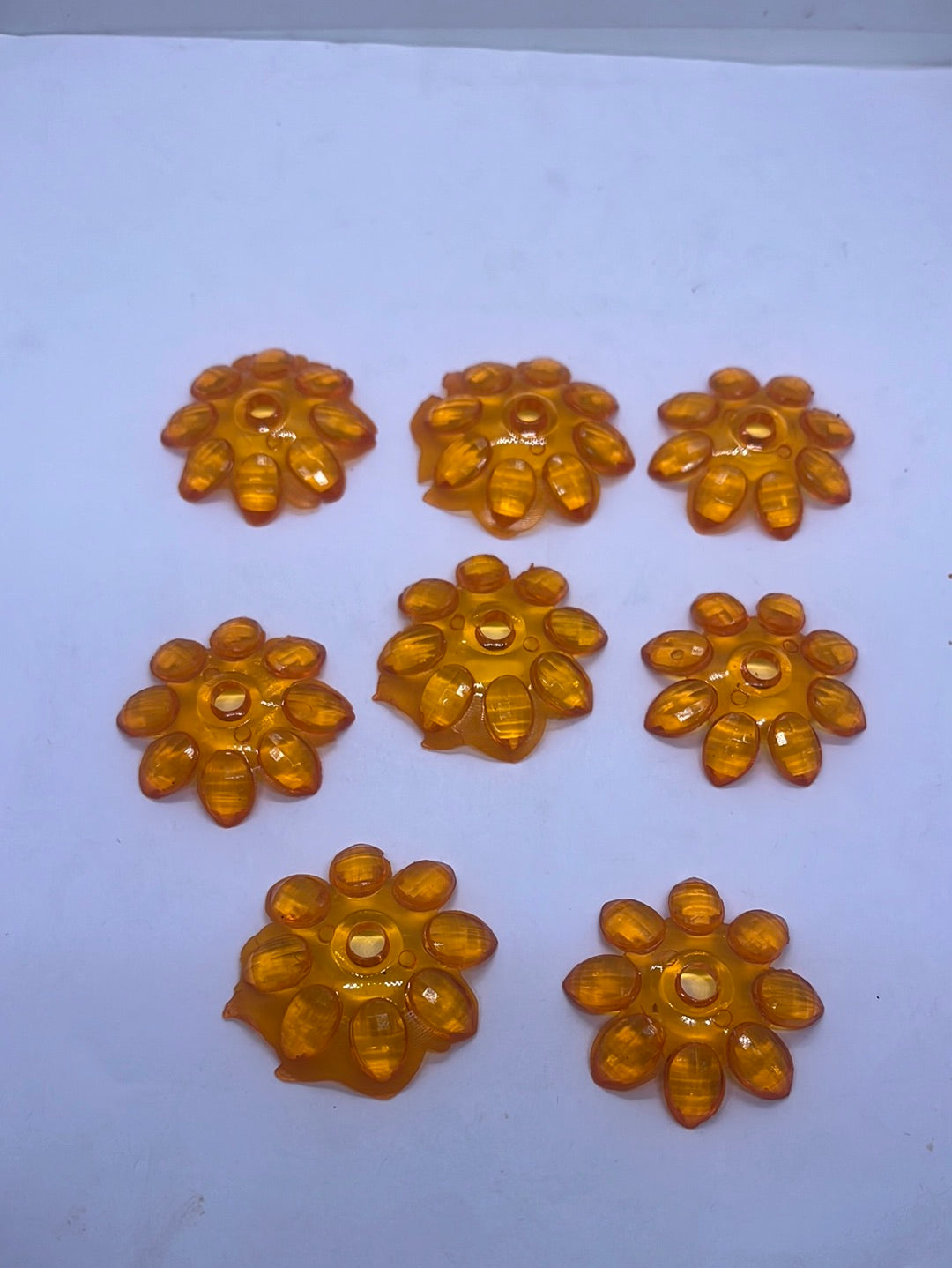 Acrylic  plastic color flower  beads -100g 3