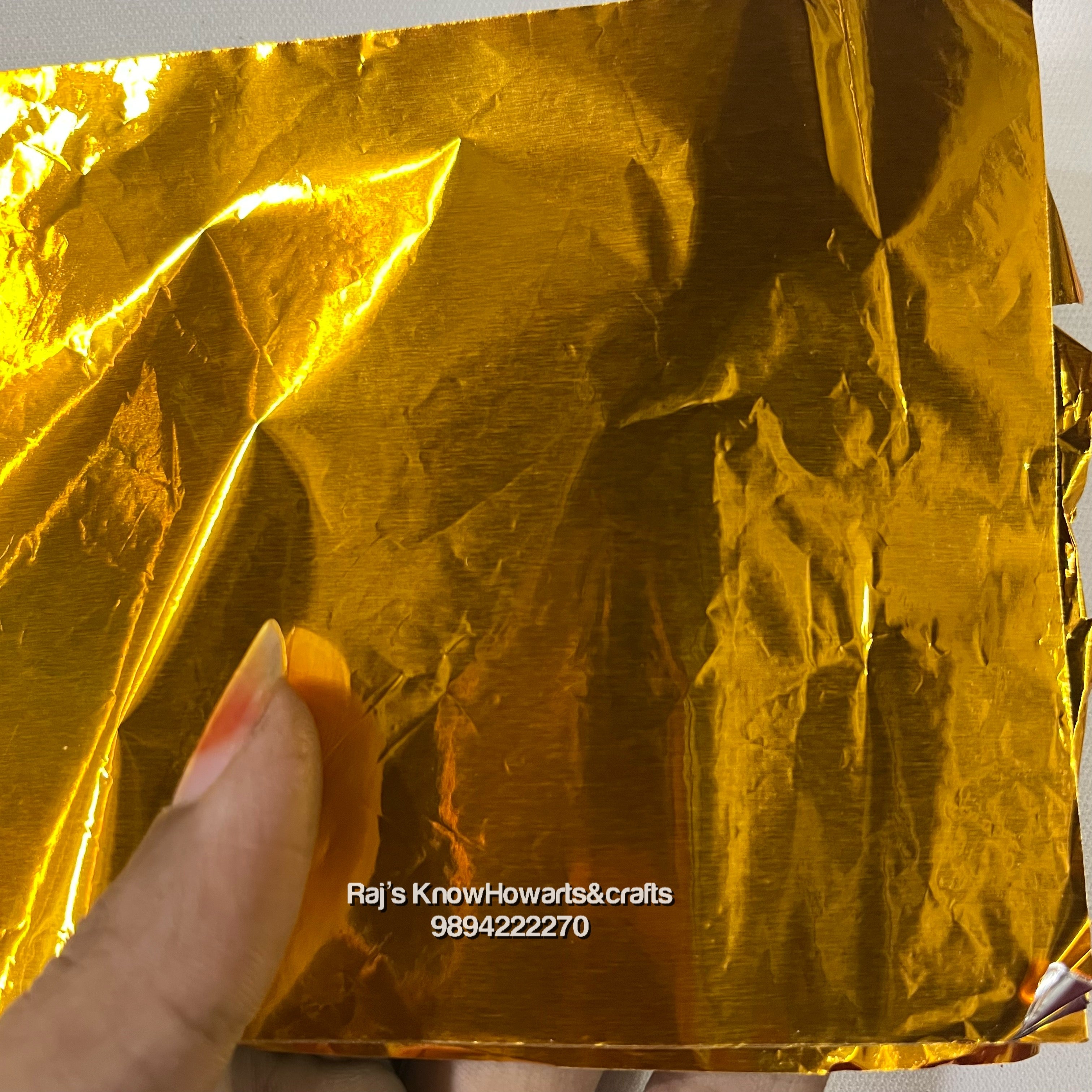 Aluminium foils Gold