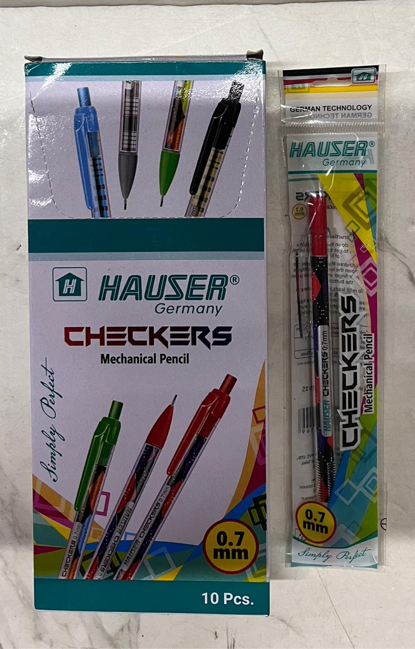 0.7mm Hauser checkers mechanical pencil 10 pencil in a 1 box - 5149 ...
