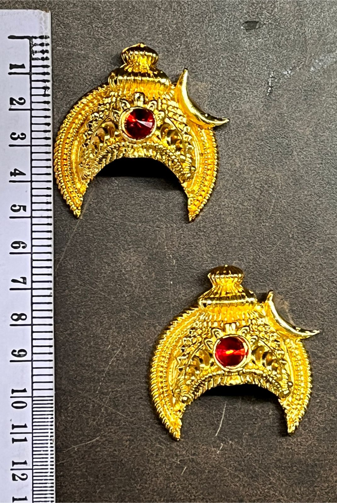 GOLD PLATED HALF PIRAI GREEDAM-PGRD (in cm)-1 PIECE