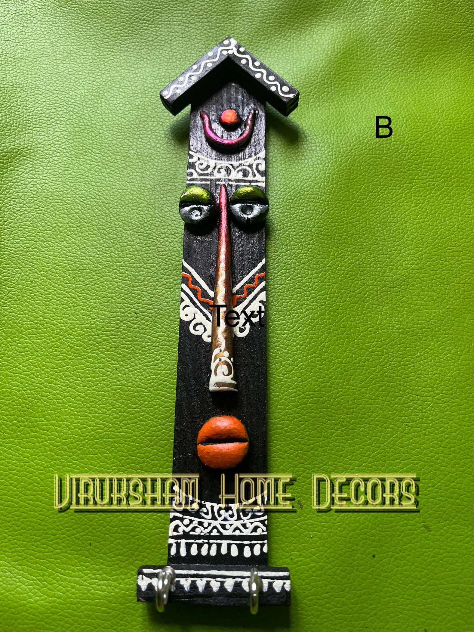 Tribal Keyring Holder Art WSKH 506 approximately 2*8 inches - B