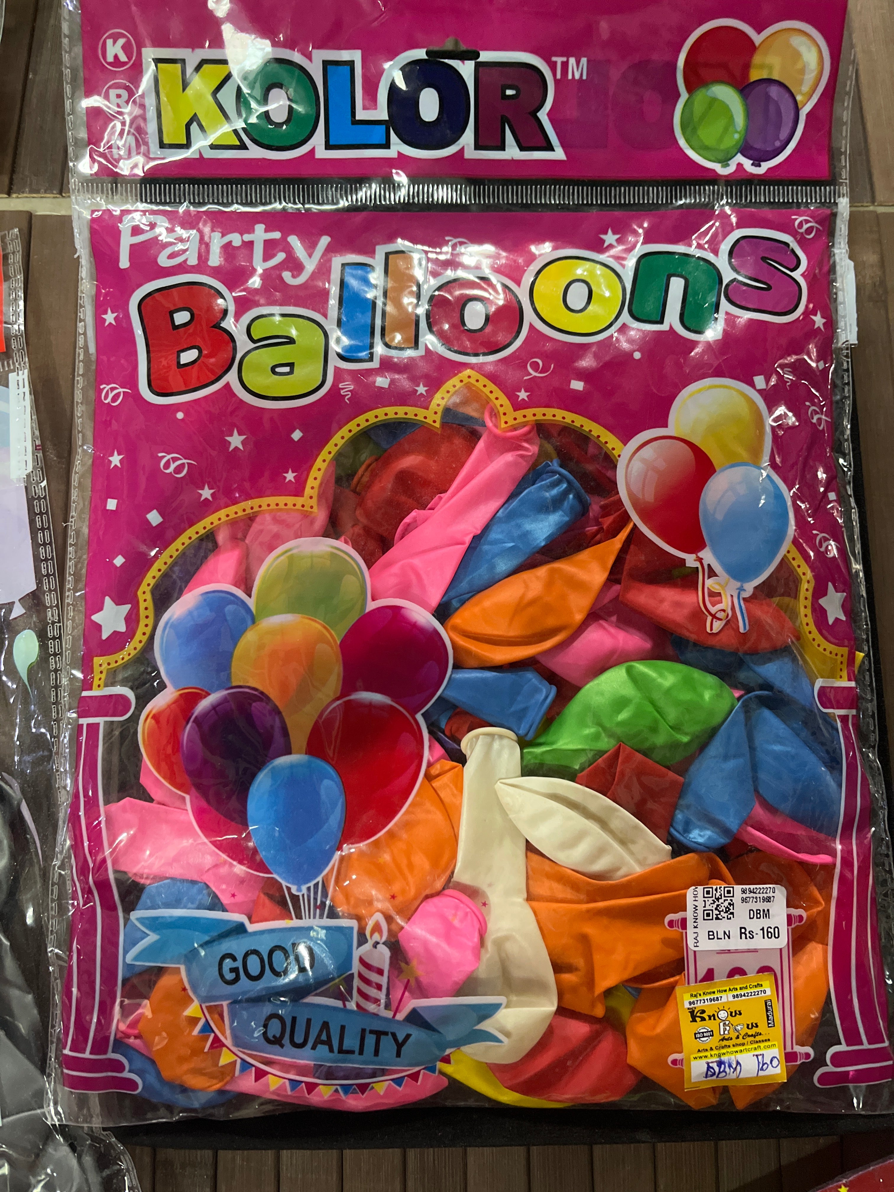 Multicolored balloon