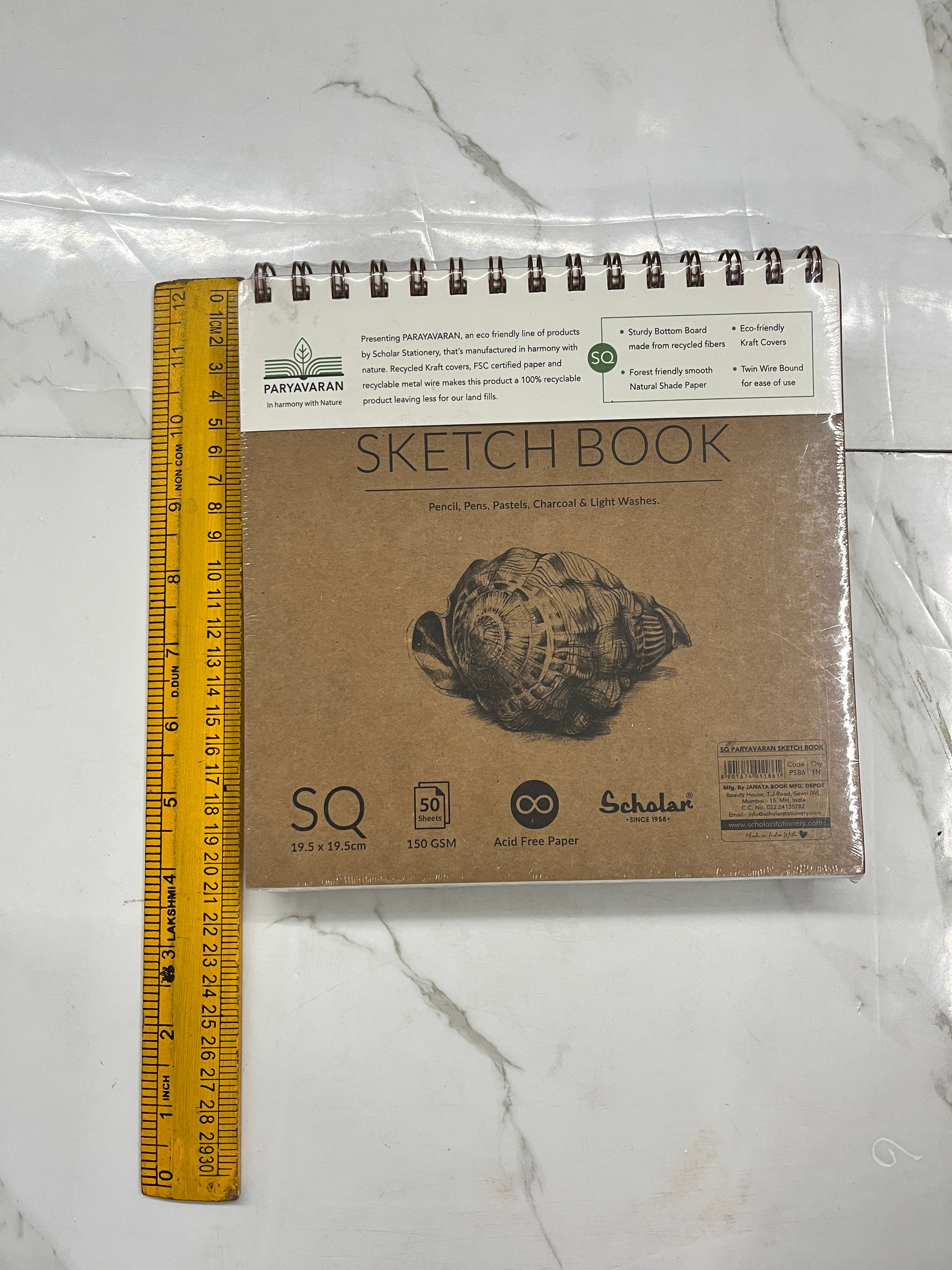 19.5x19.5 Scholar sketch book-150gsm
