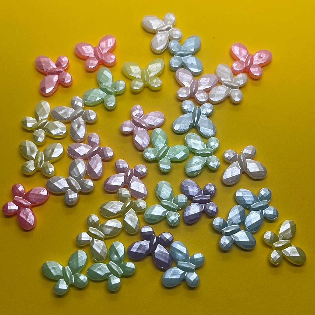 Pastel color flower small  design beads -50g 6