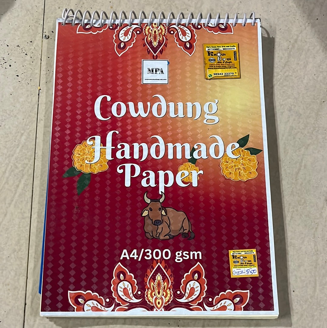 Cowdung Handmade paper A4/300 gsm 20 sheets