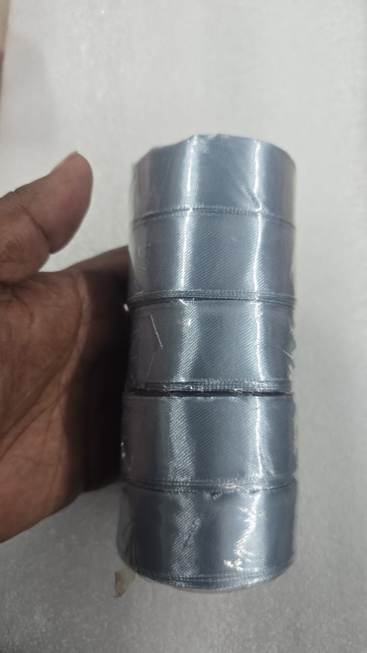 Satin ribbon-silver 1 inch