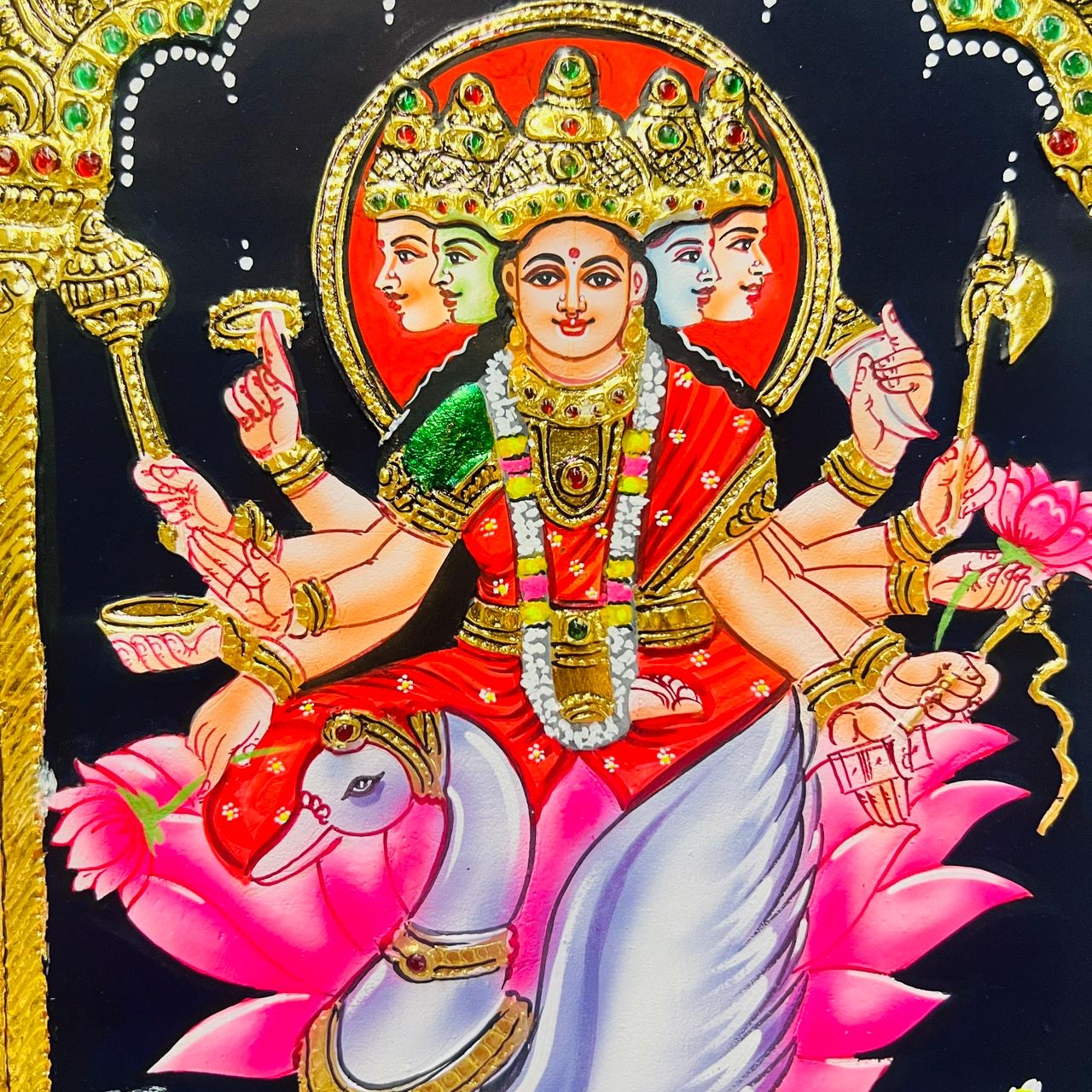 Gayathri devi Tanjore painting 10x12(15days delivery form payment date)1pack