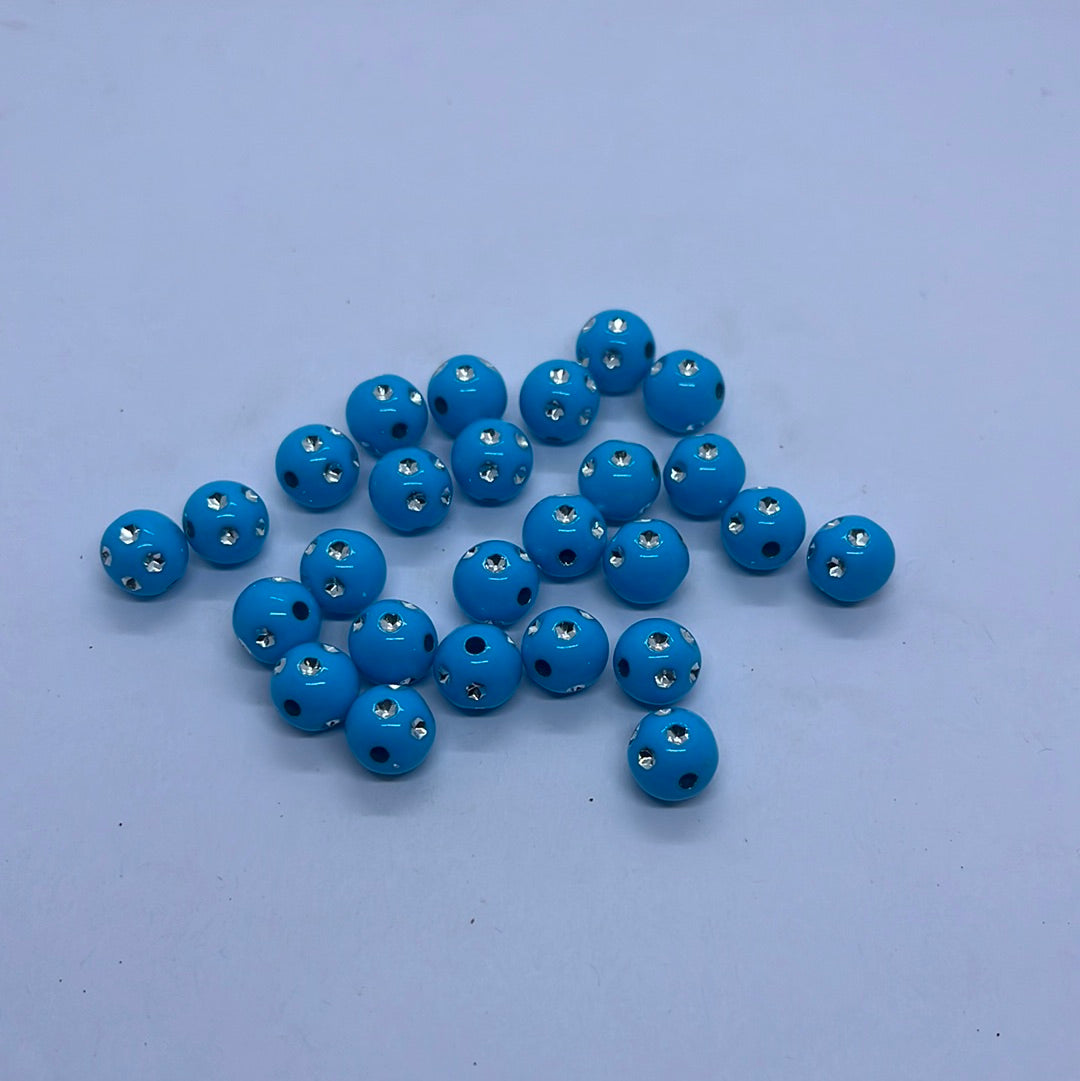 stone Acrylic color beads -50g 6