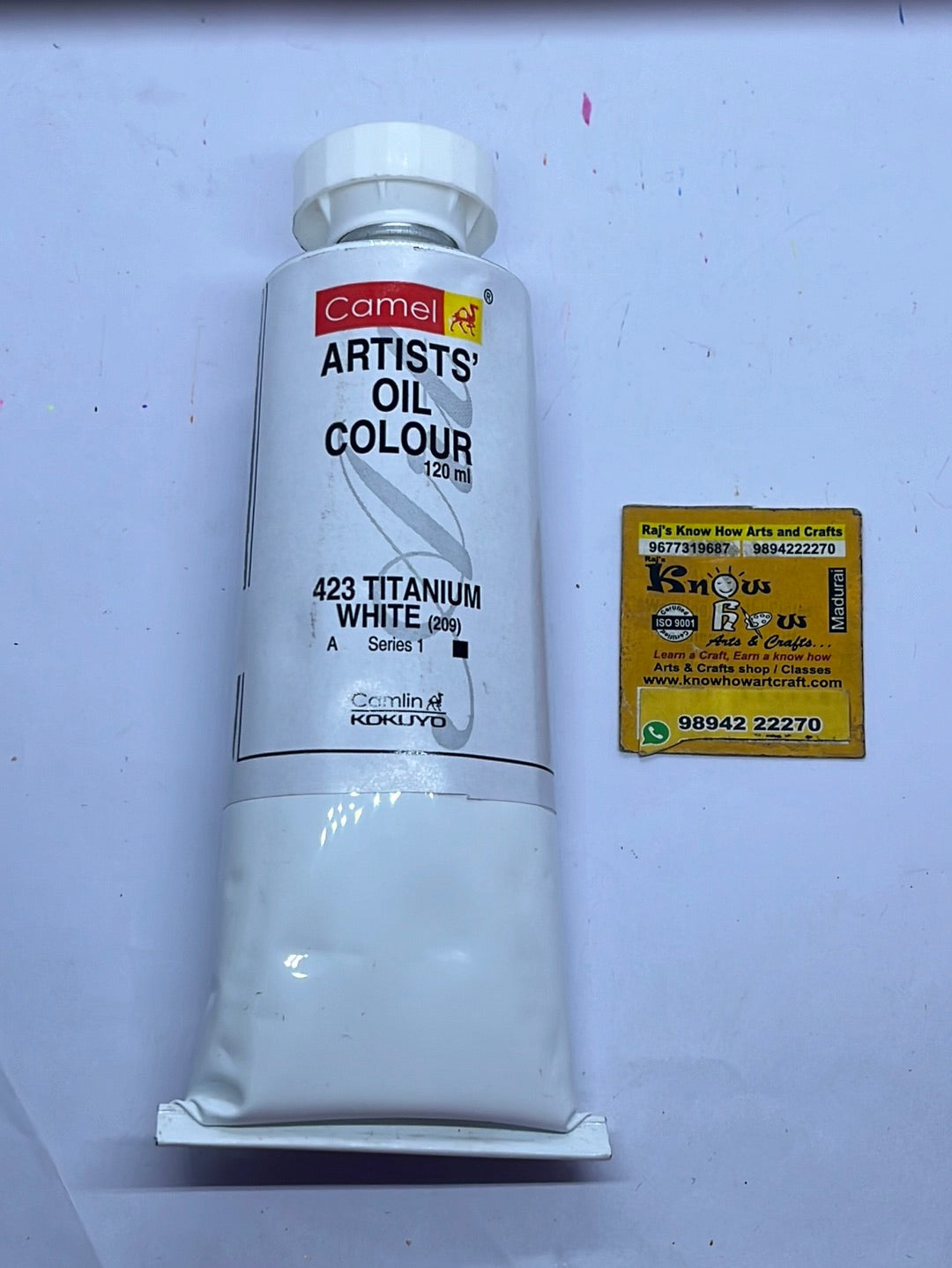 Artist Oil Color Titanium white 120 ml- 1 tube