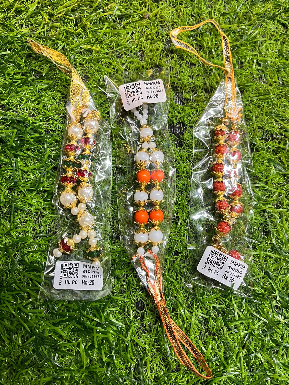 MINI MUTHU /RUDHRAKSH MAALAI -MMRM 1pair (4piece)