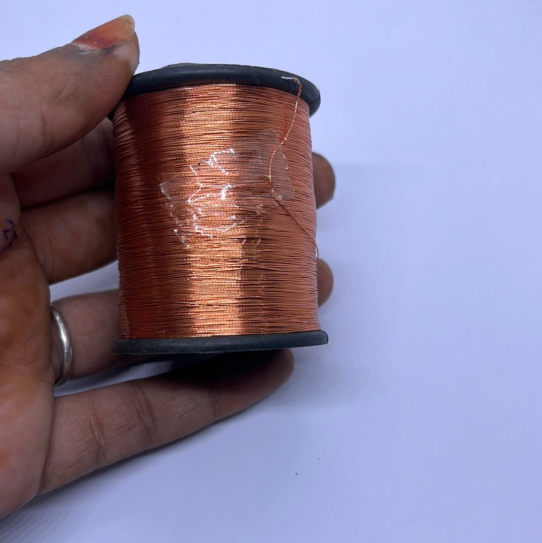 Copper zari thread 1pc