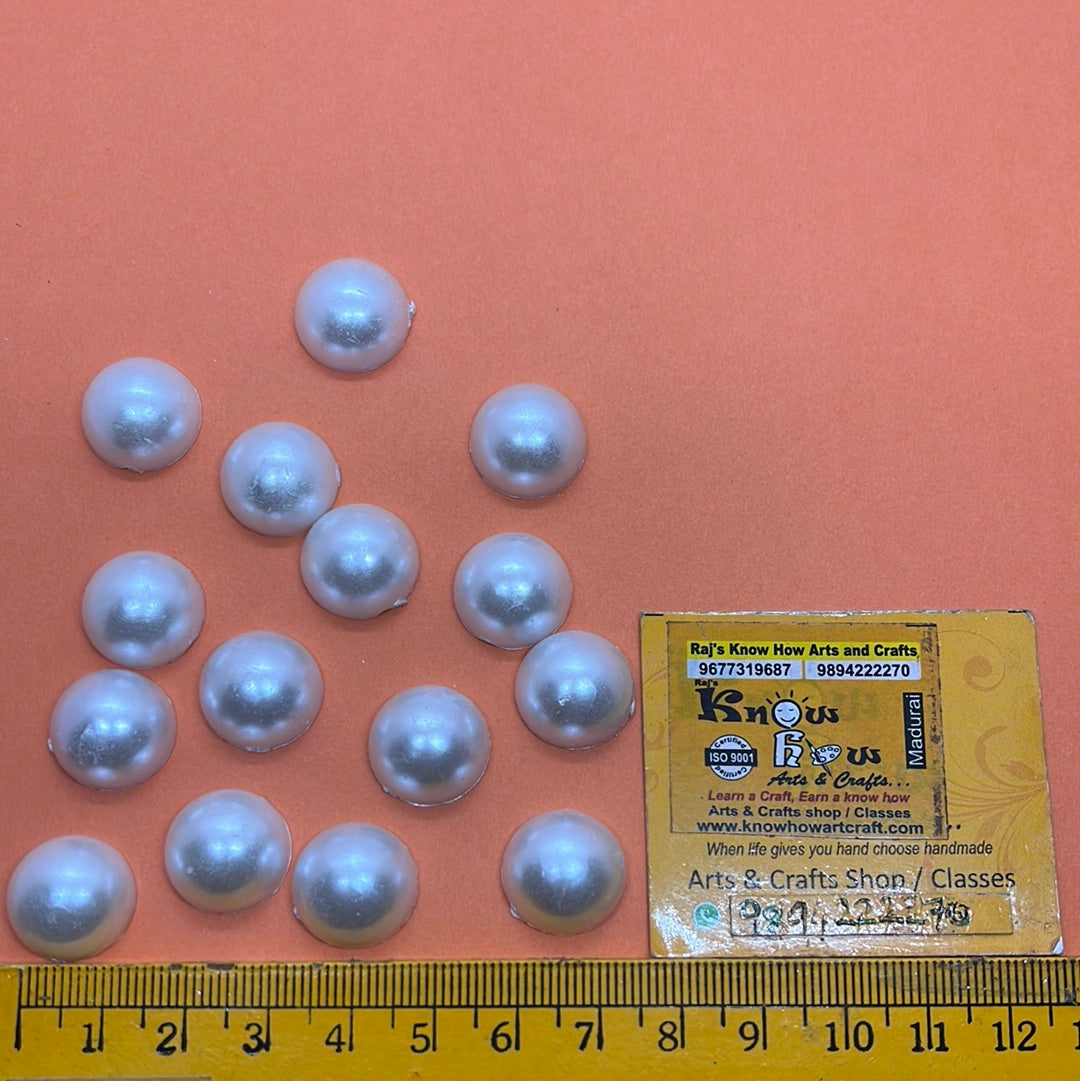 14mm half round Pearl   25 g