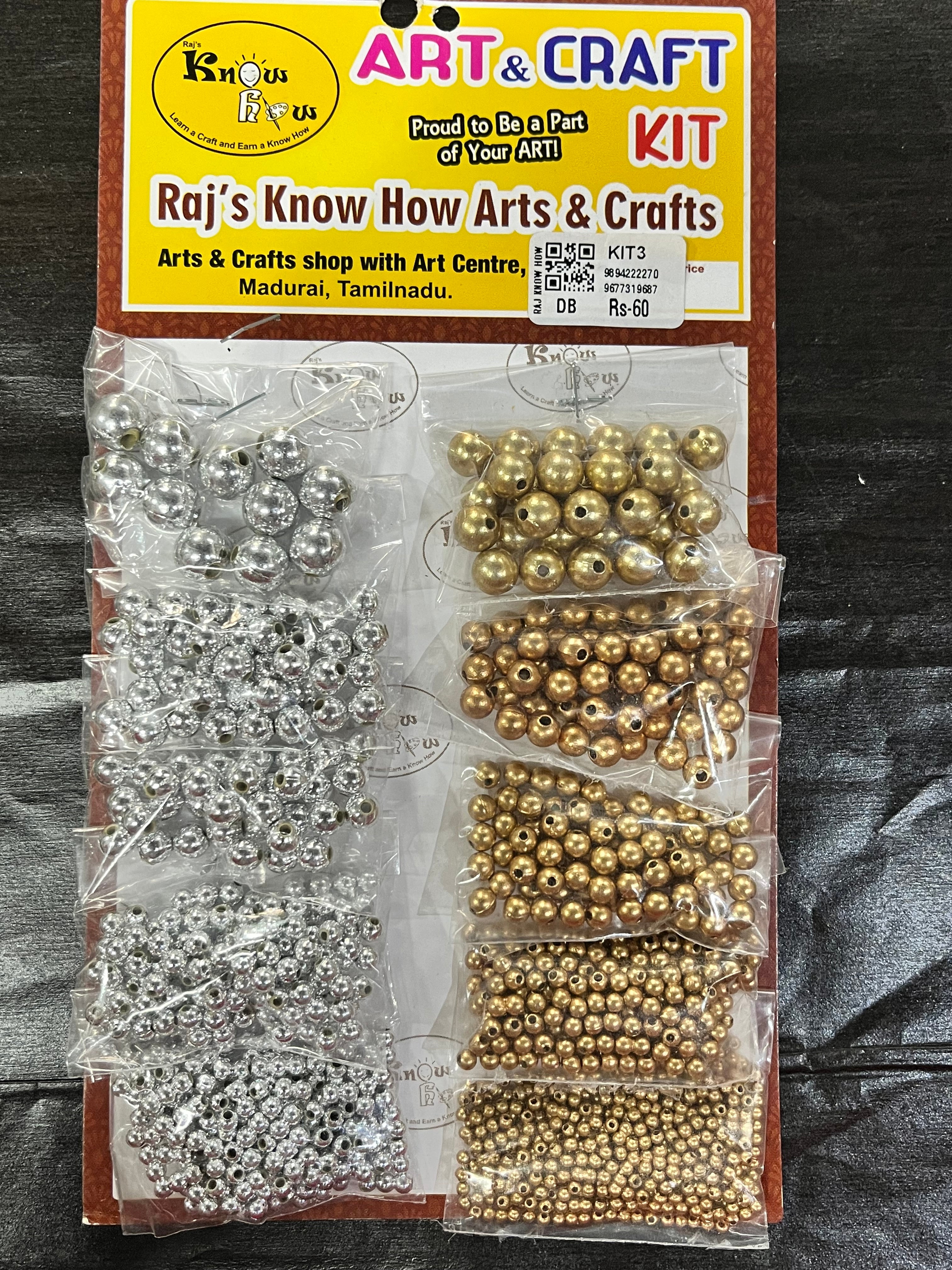 ANTIQUE GOLD/SILVER BEAD KIT - KIT3