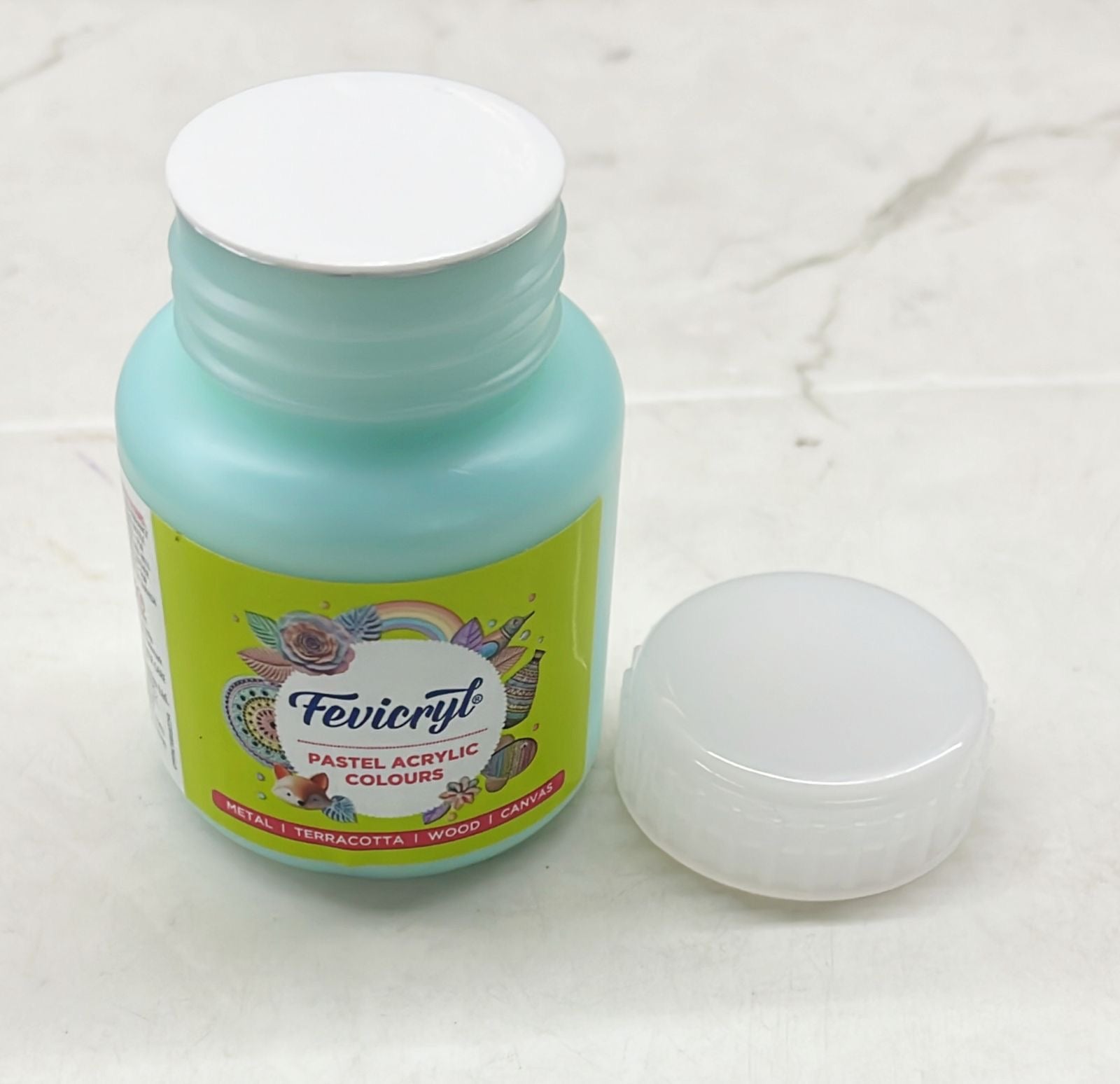 Fevicryl pastel acrylic colours aqua blue 100ml -1pack
