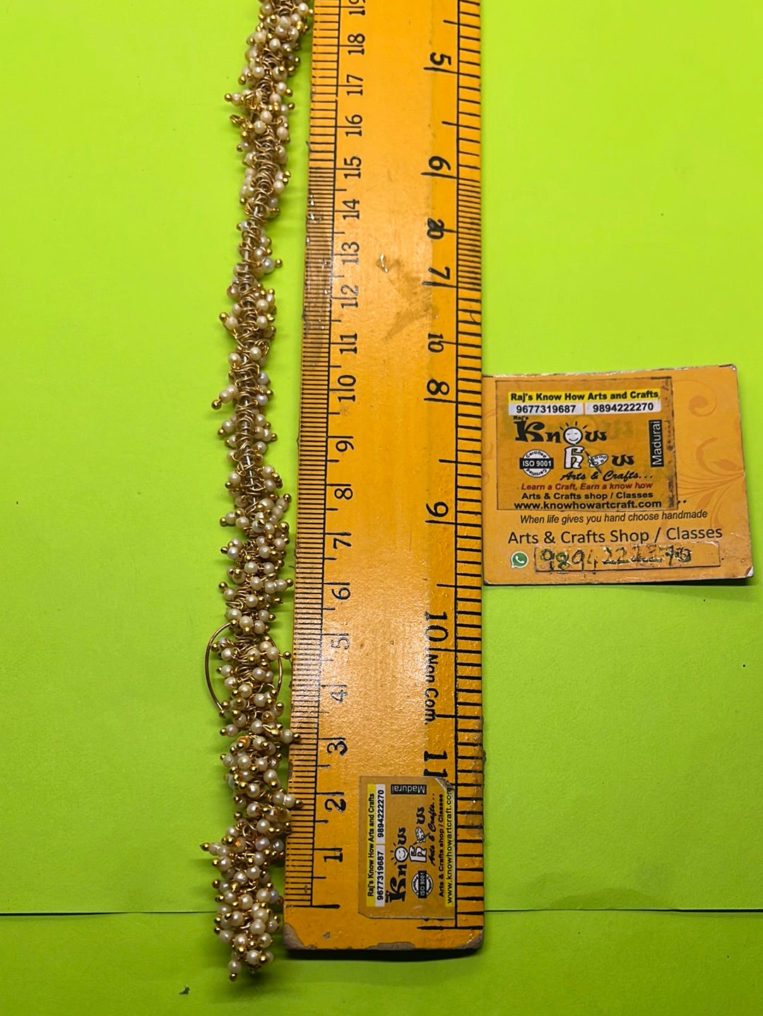 2mm pearl Lorial Beads jhumki
