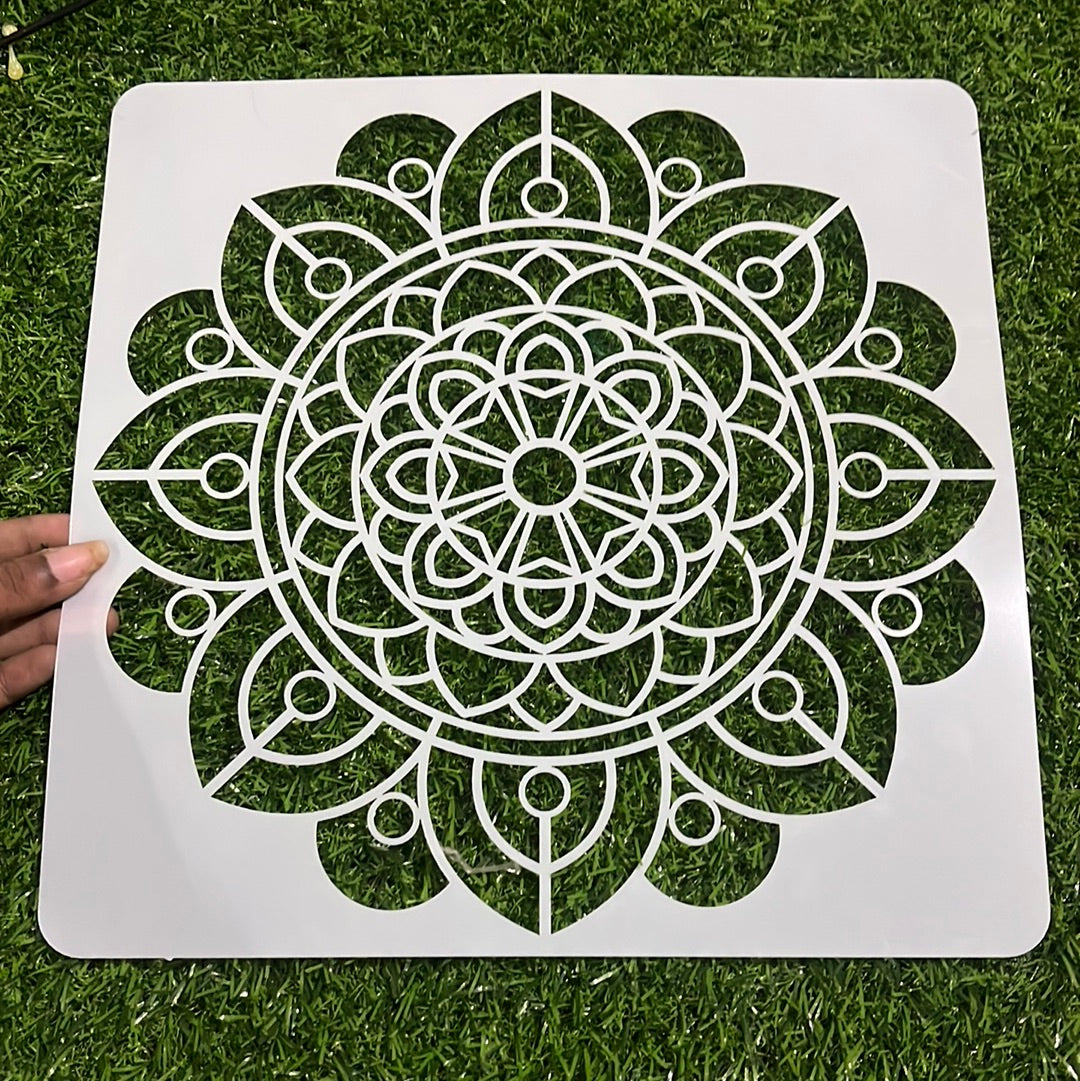 Rangoli stencil design  8