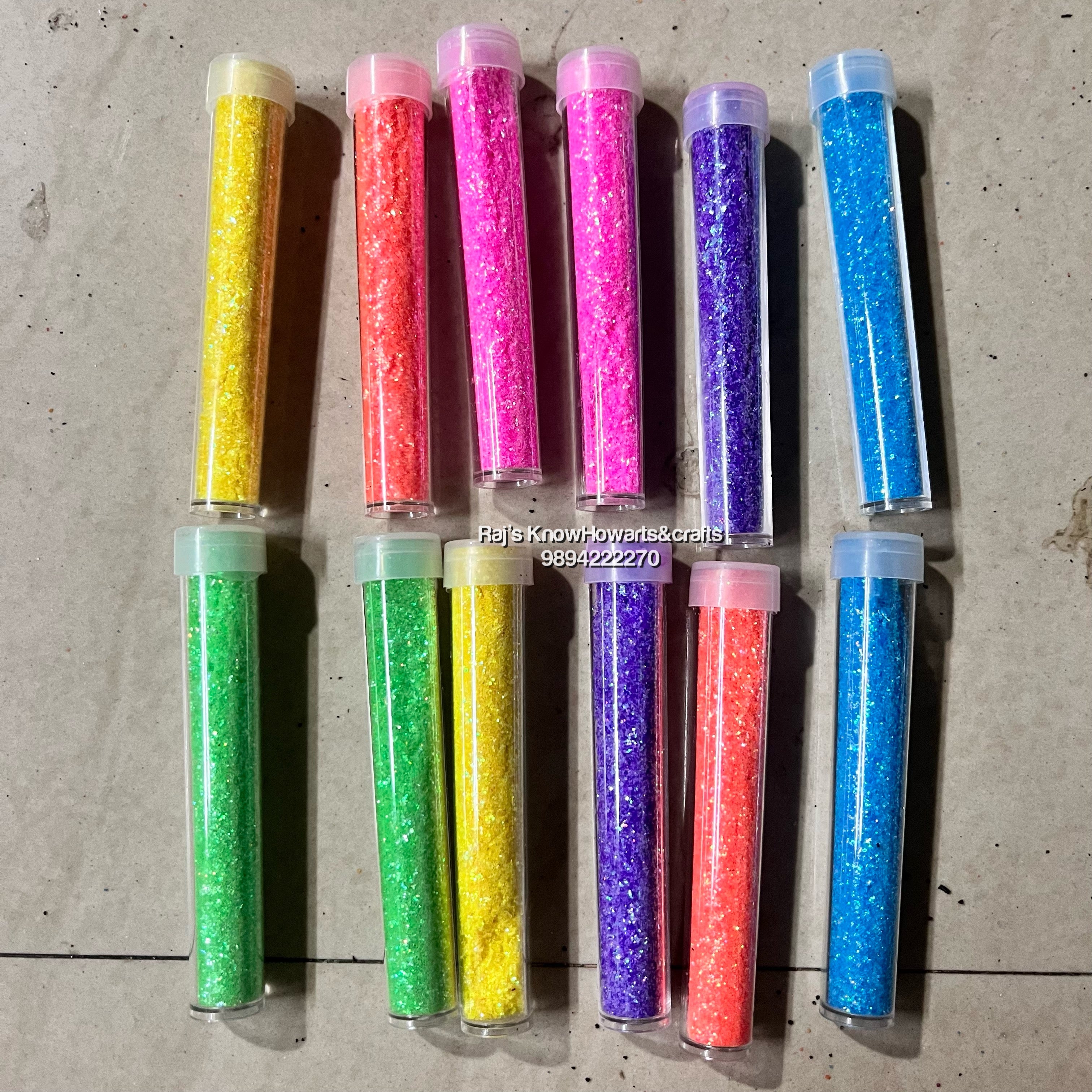 Neon glitter  pack of 12 - GL70