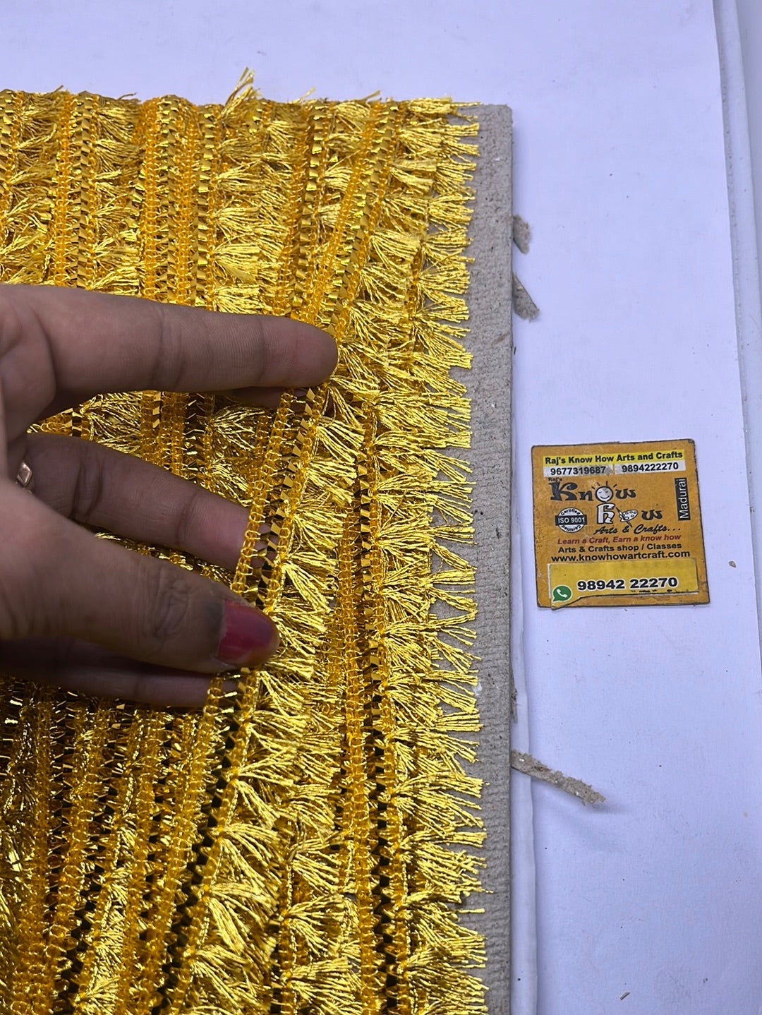 Bright golden punch   lace - 1 meter in a pack