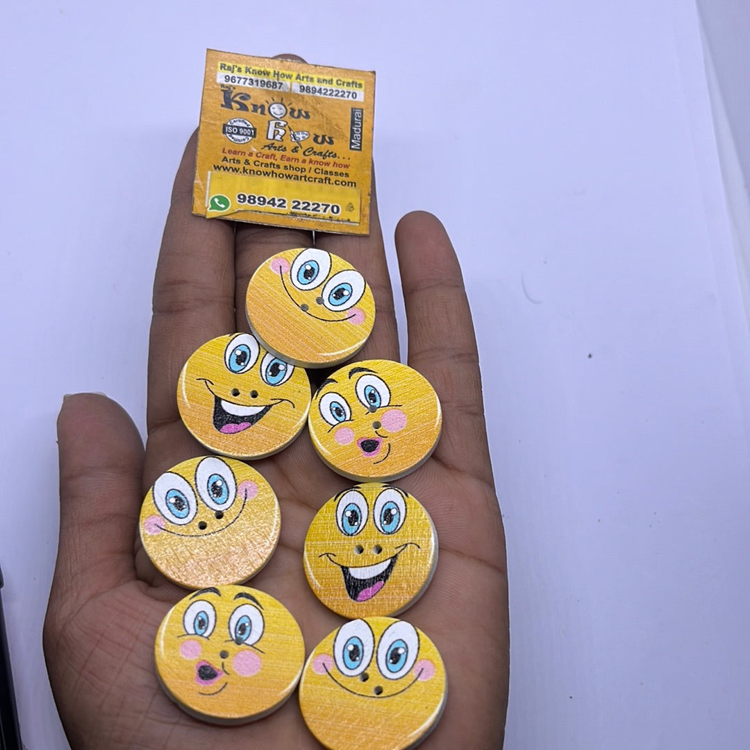 Smile button 20pc