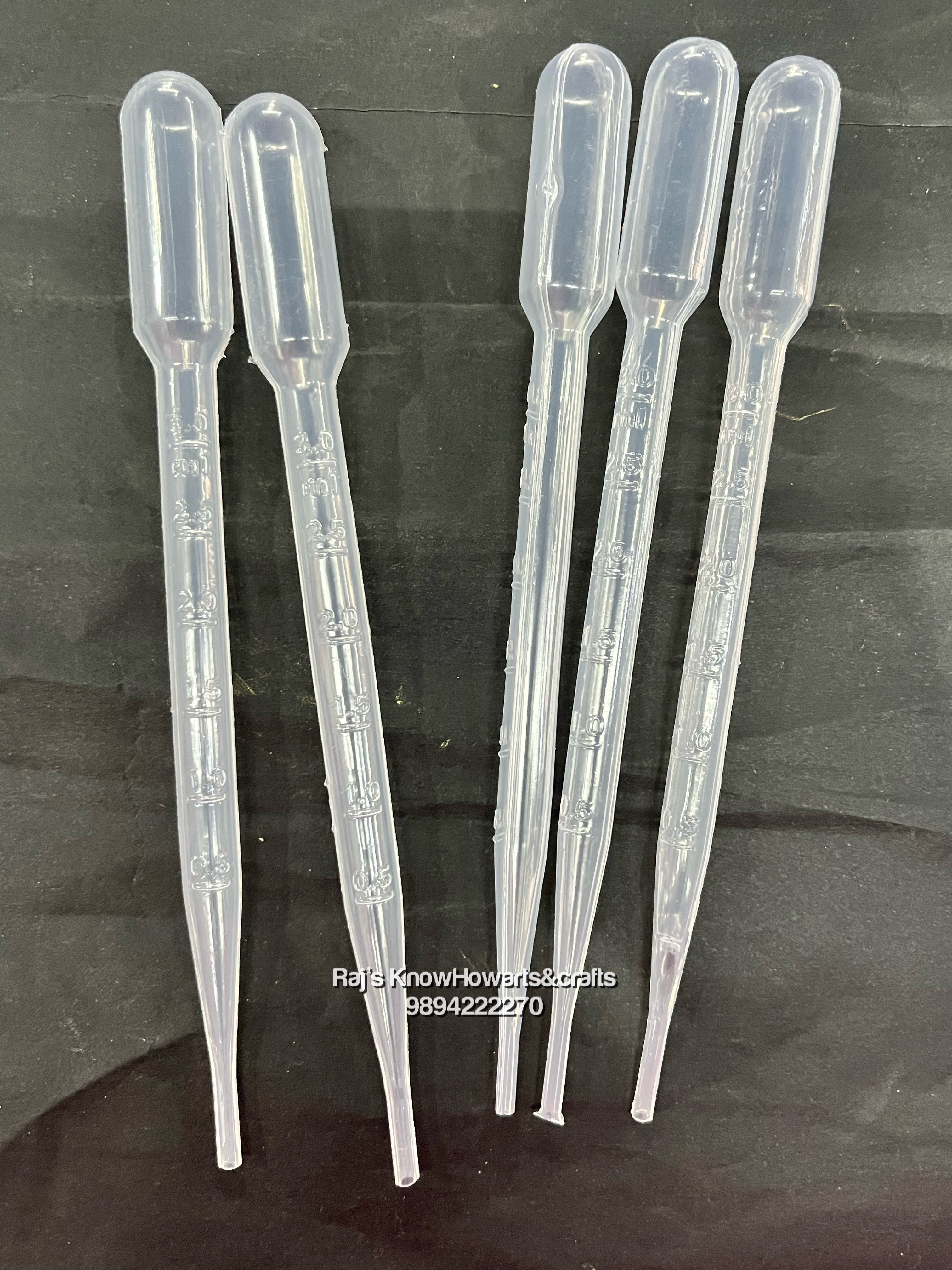 RESIN DROPPER PIPETTE 3 ML 5 PCS-REDR3ML