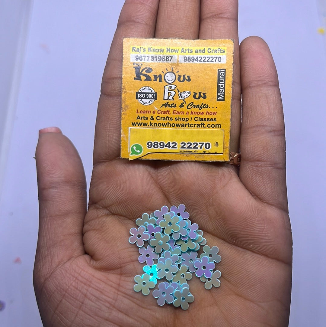 Flower glitter resin fillers