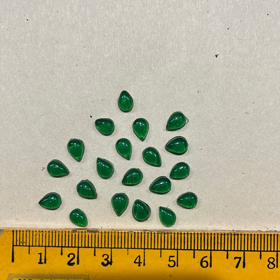 5x7 Emerald stones 10 piece pack High quality