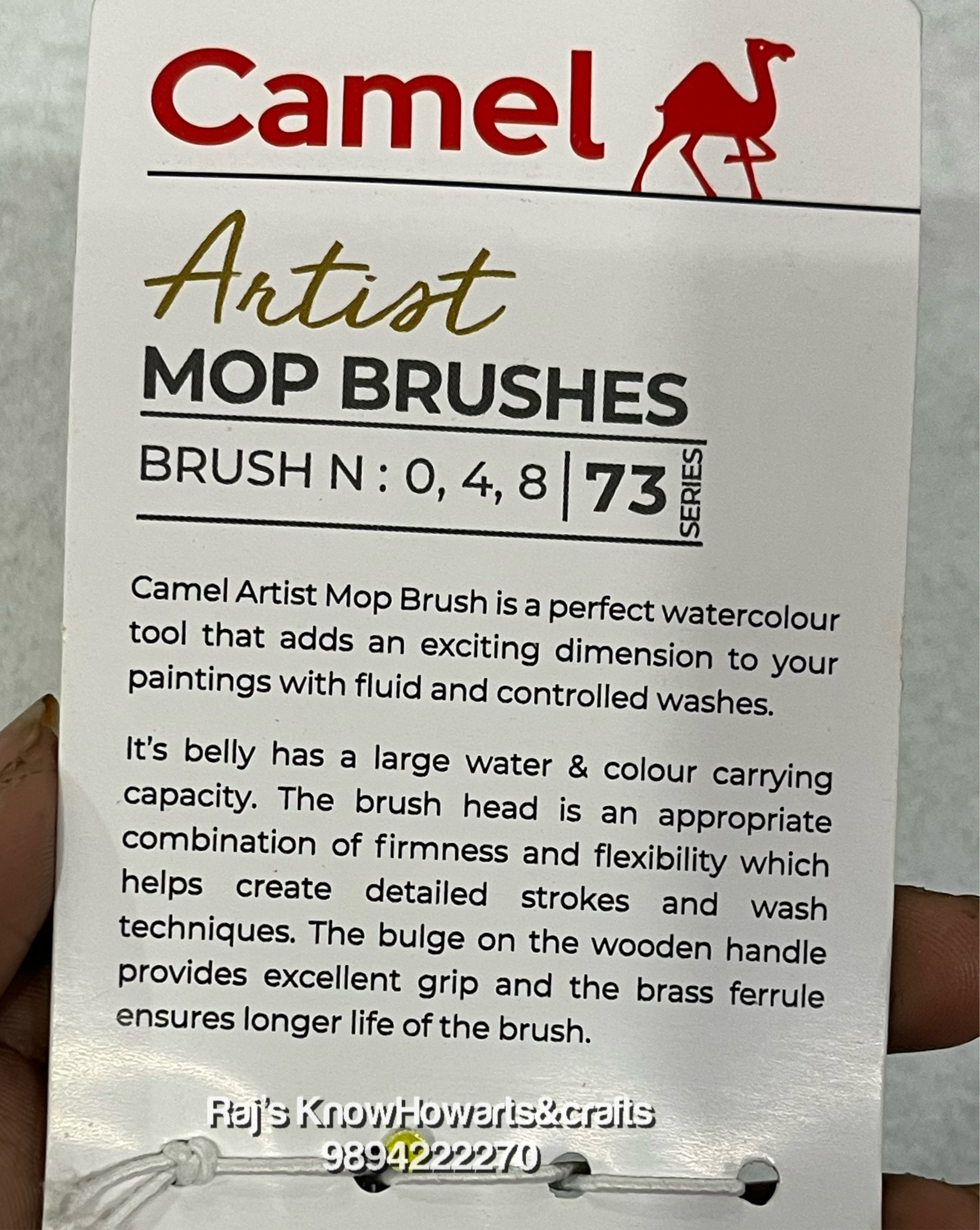 Camel Artist Mop brushes