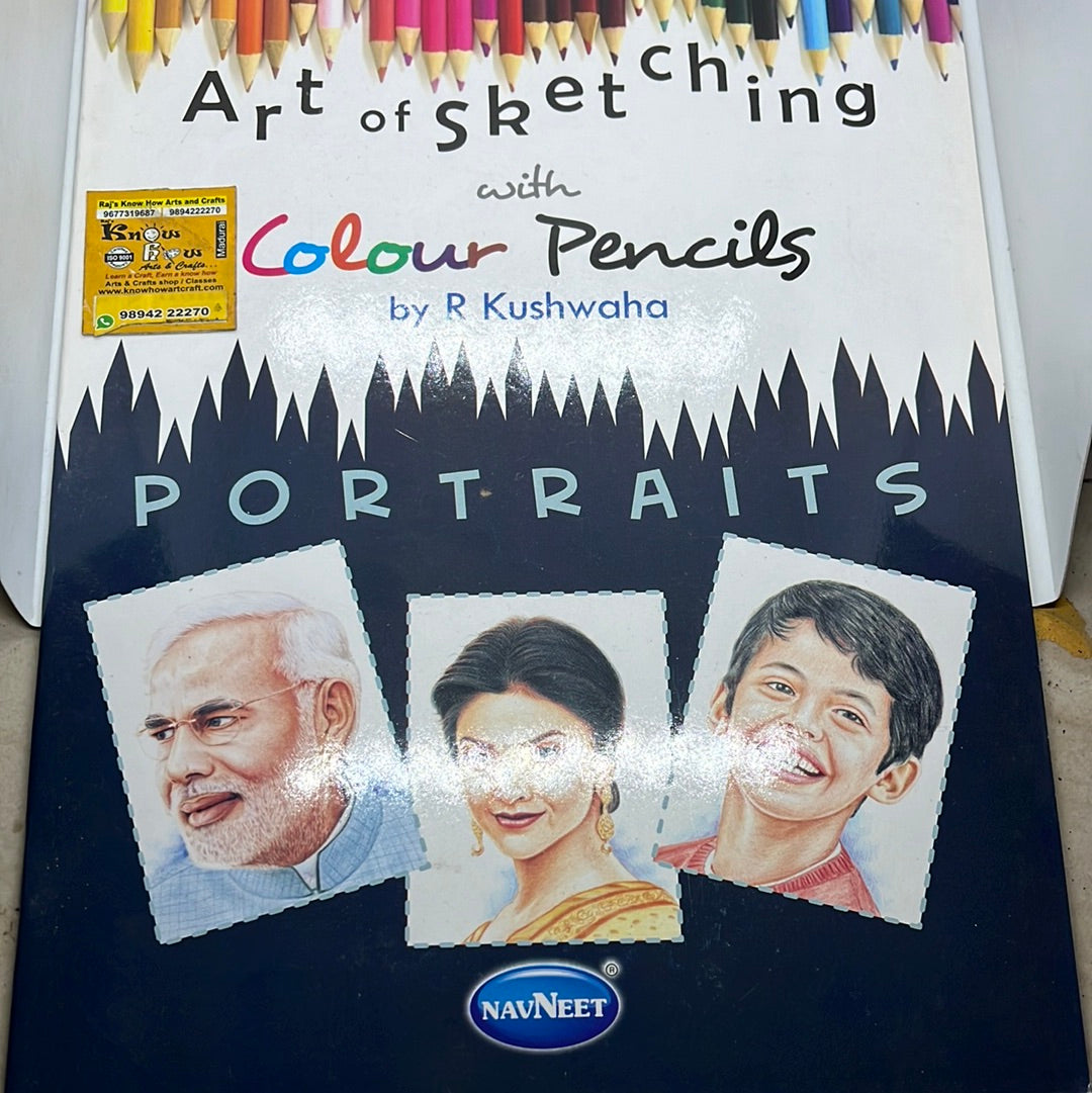 Art of sketching colour pencils 5 books are a set