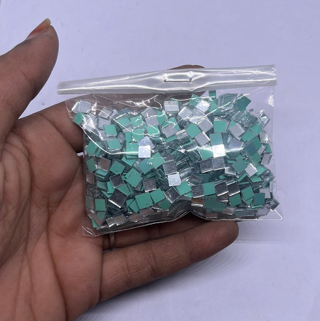 4mm square mirror 50g in a pack