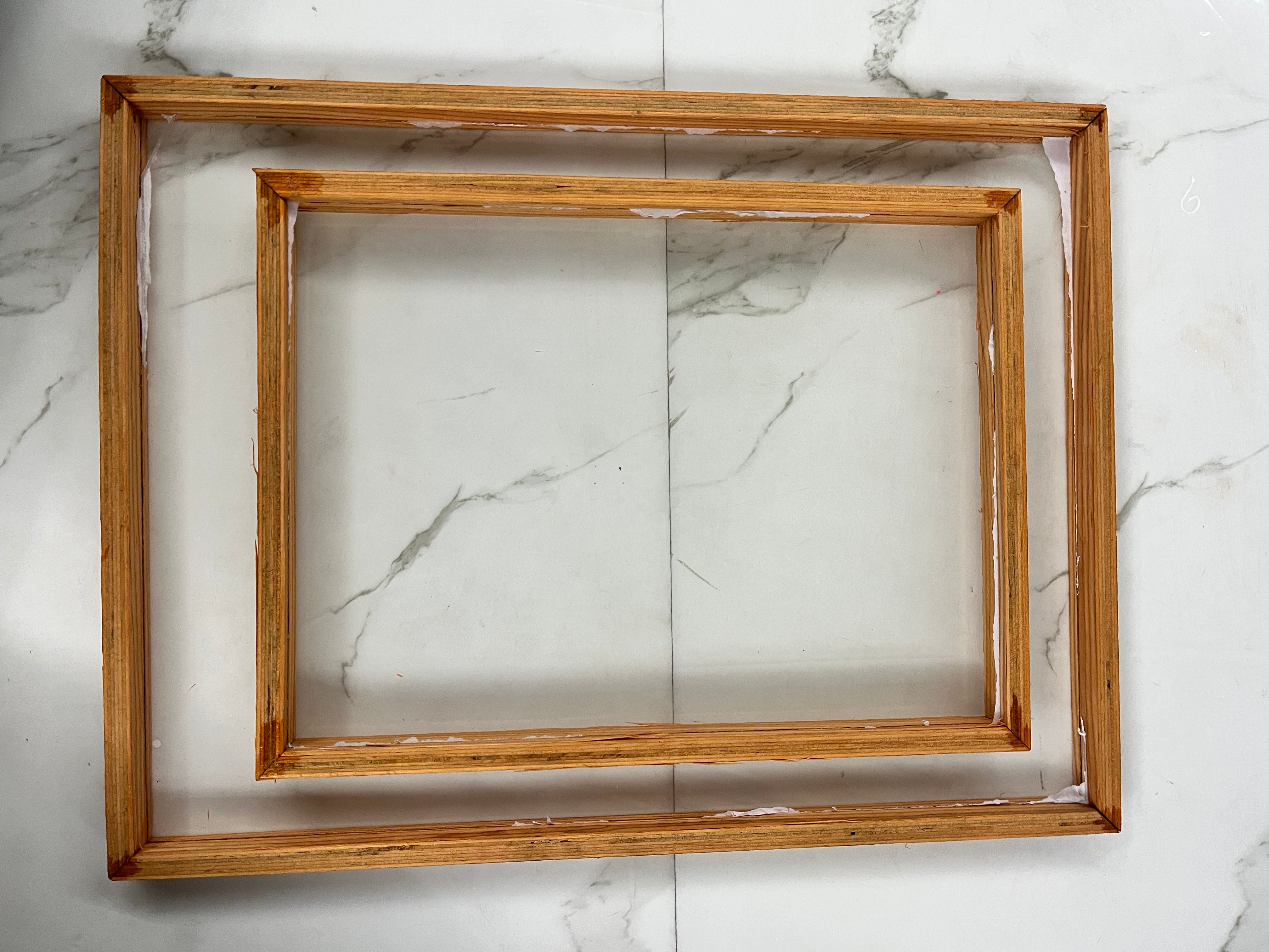 Transparent Acrylic tray set 2x18” 2x8” (Set of 2)
