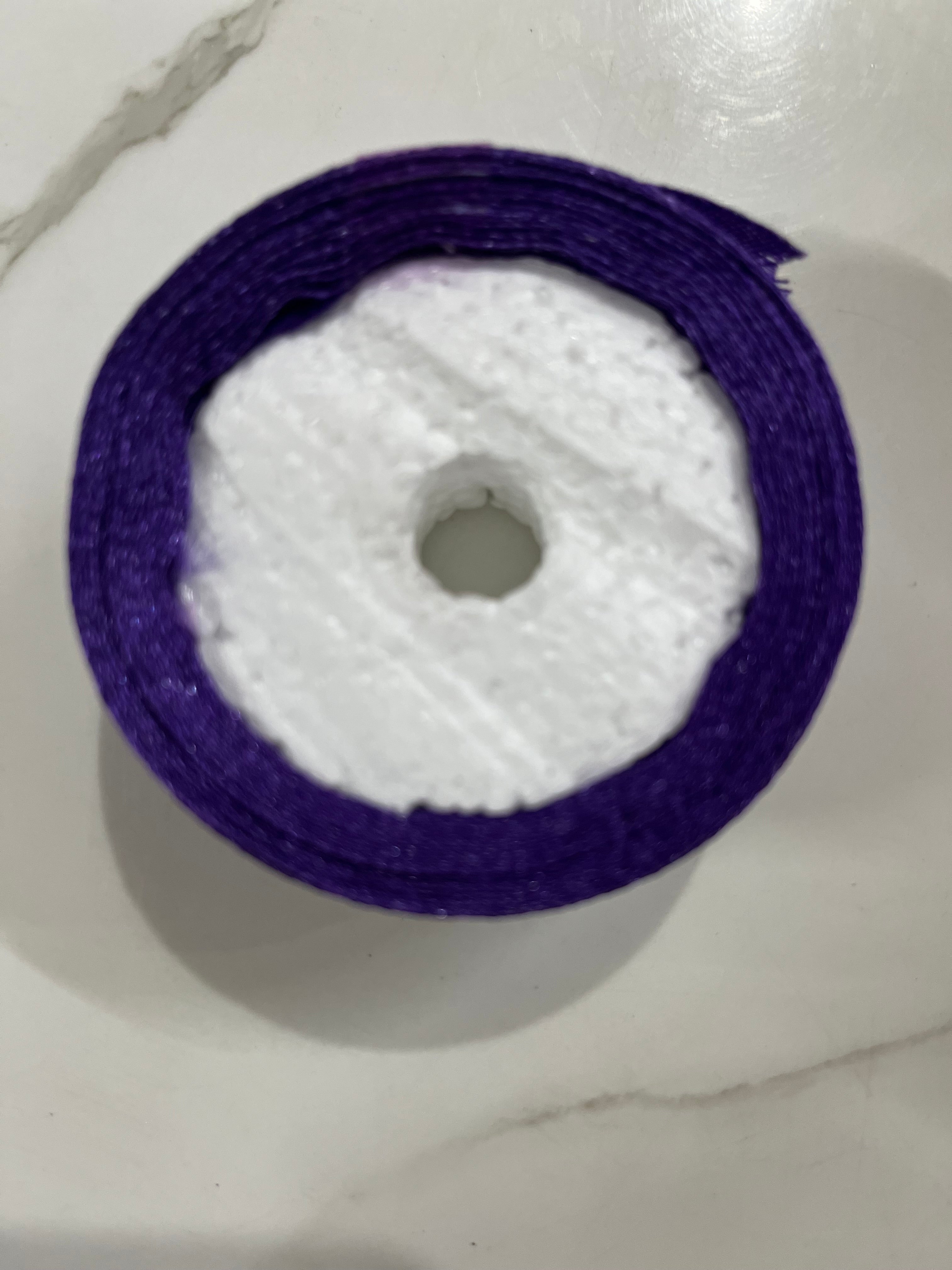 Satin ribbon-Dark violet