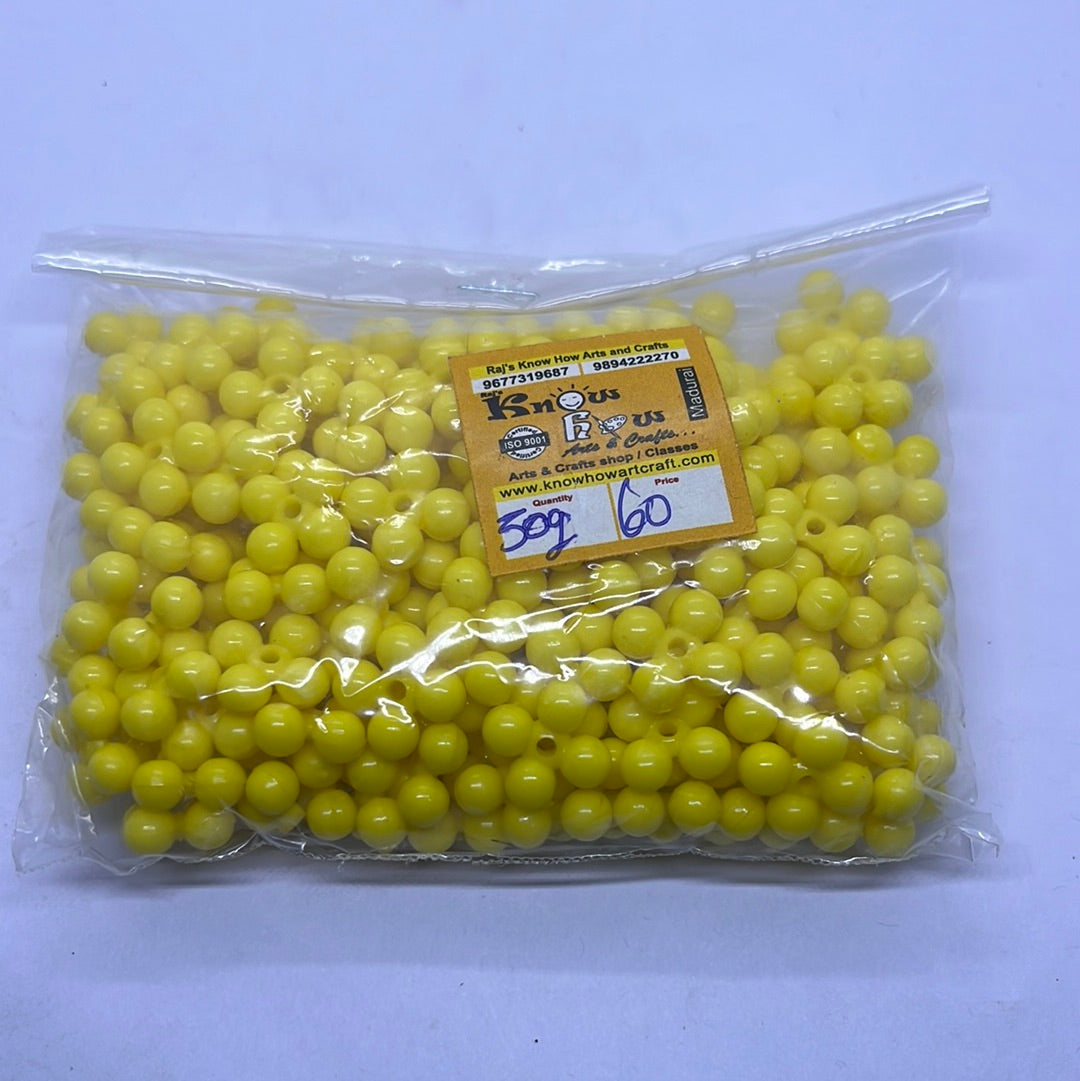 Acrylic  plastic color design beads -50g 1