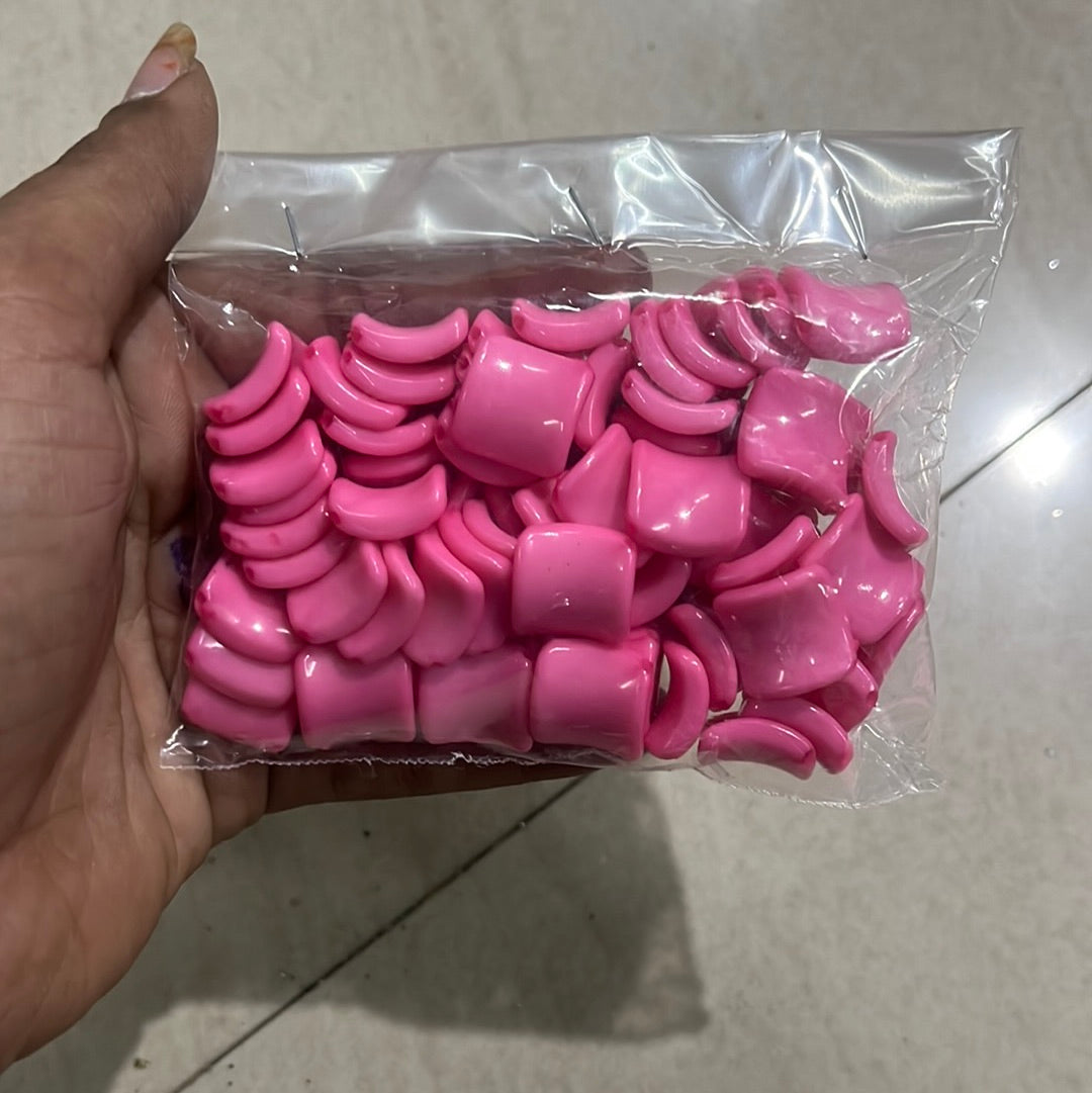 Pink Plastic Bead-50g