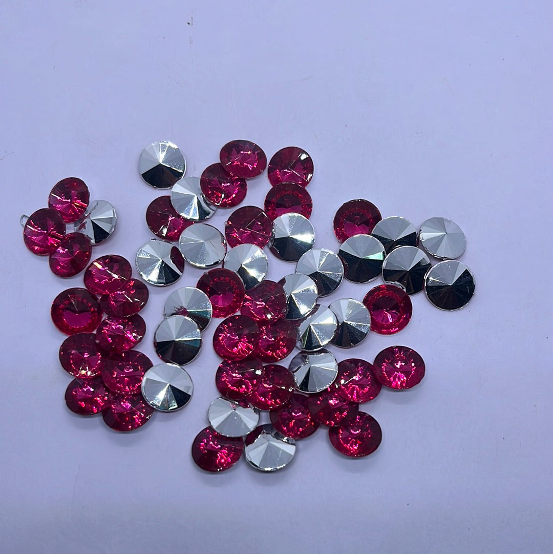 12mm Acrylic Diamond  pink - 10g 8