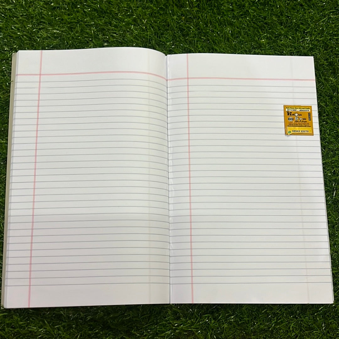 62.75X 78.25 Long exercise note book - ruled