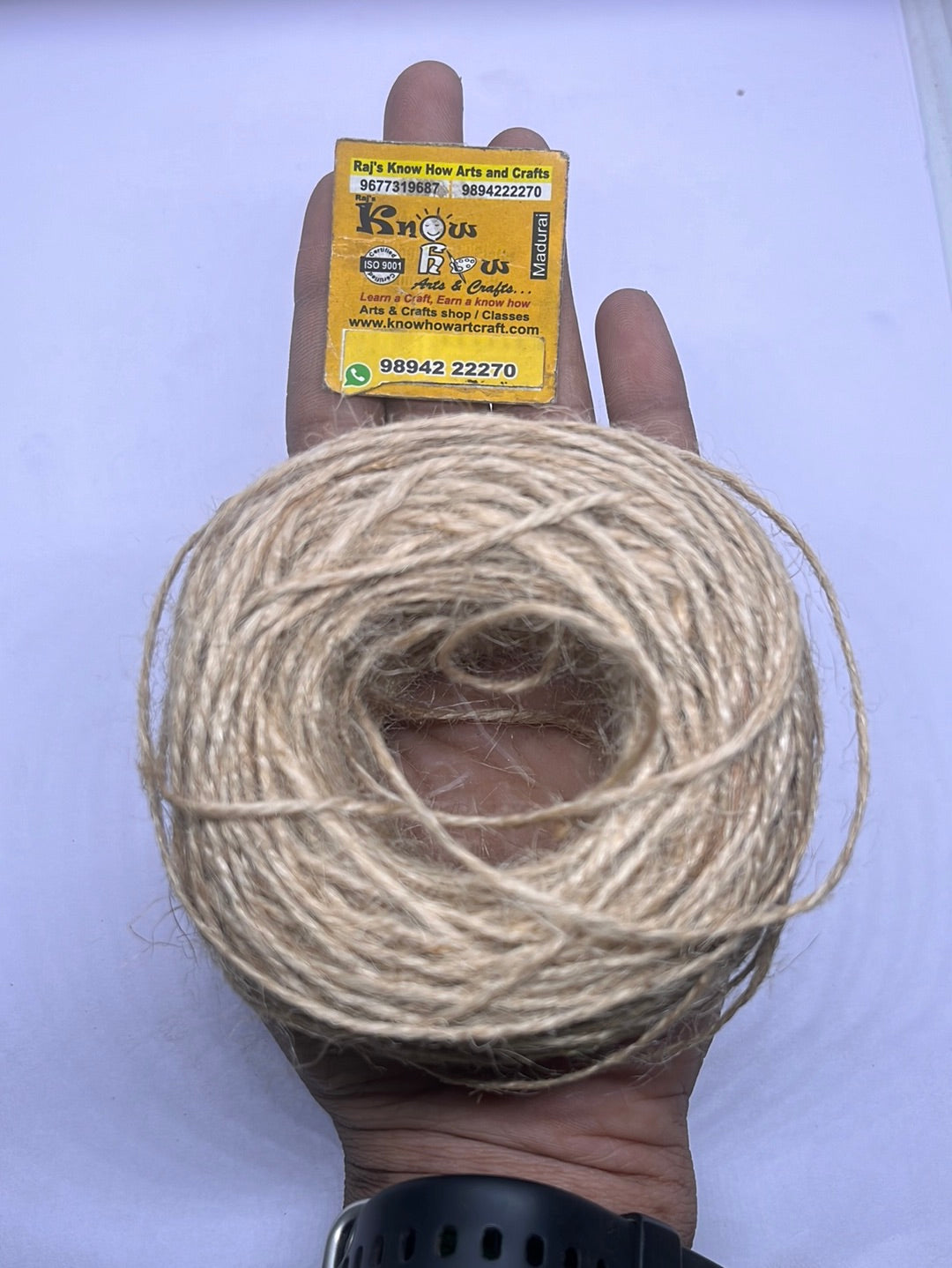 Natural jute fabric rope