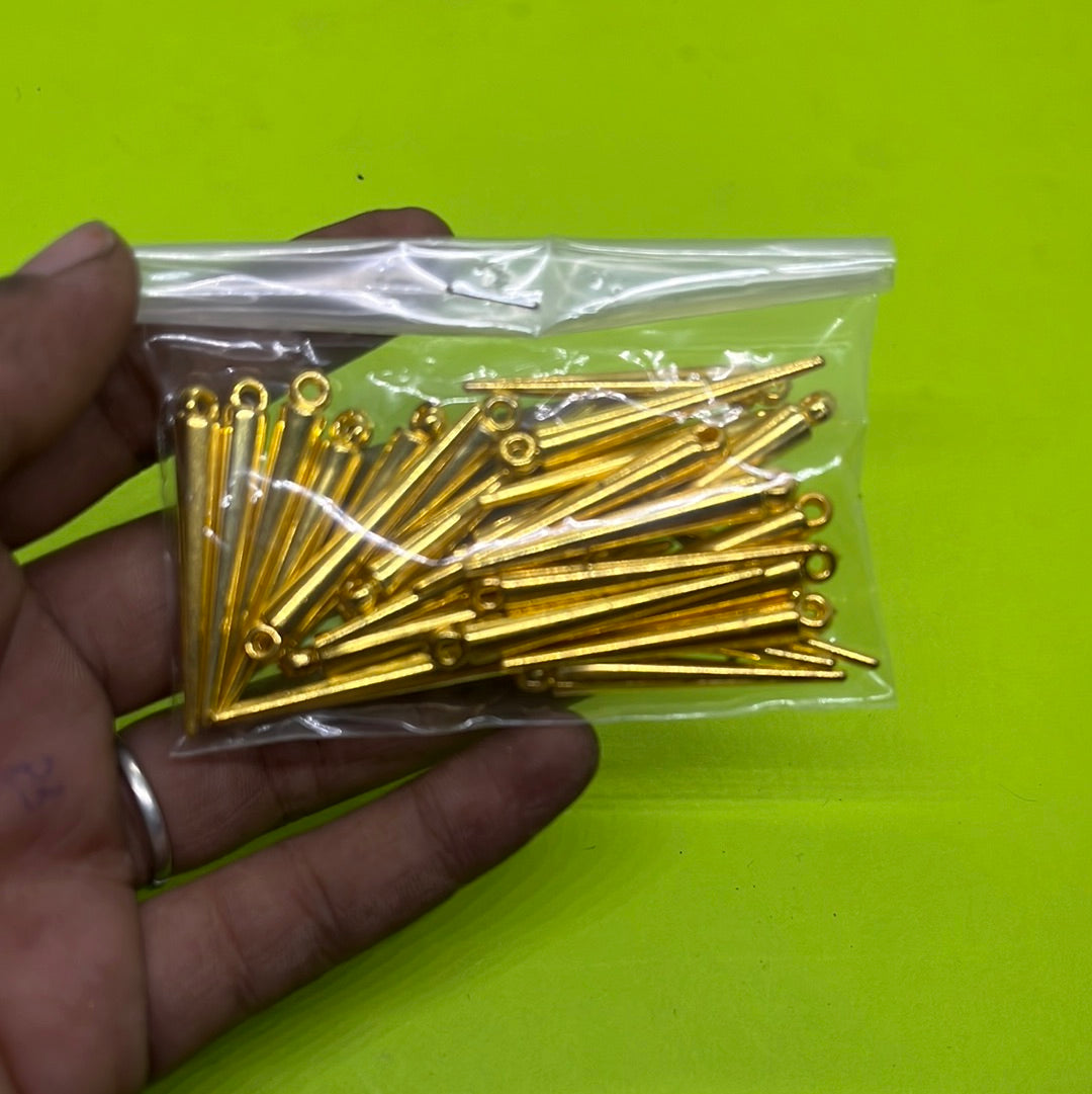 Golden needle  beads more than 25pc