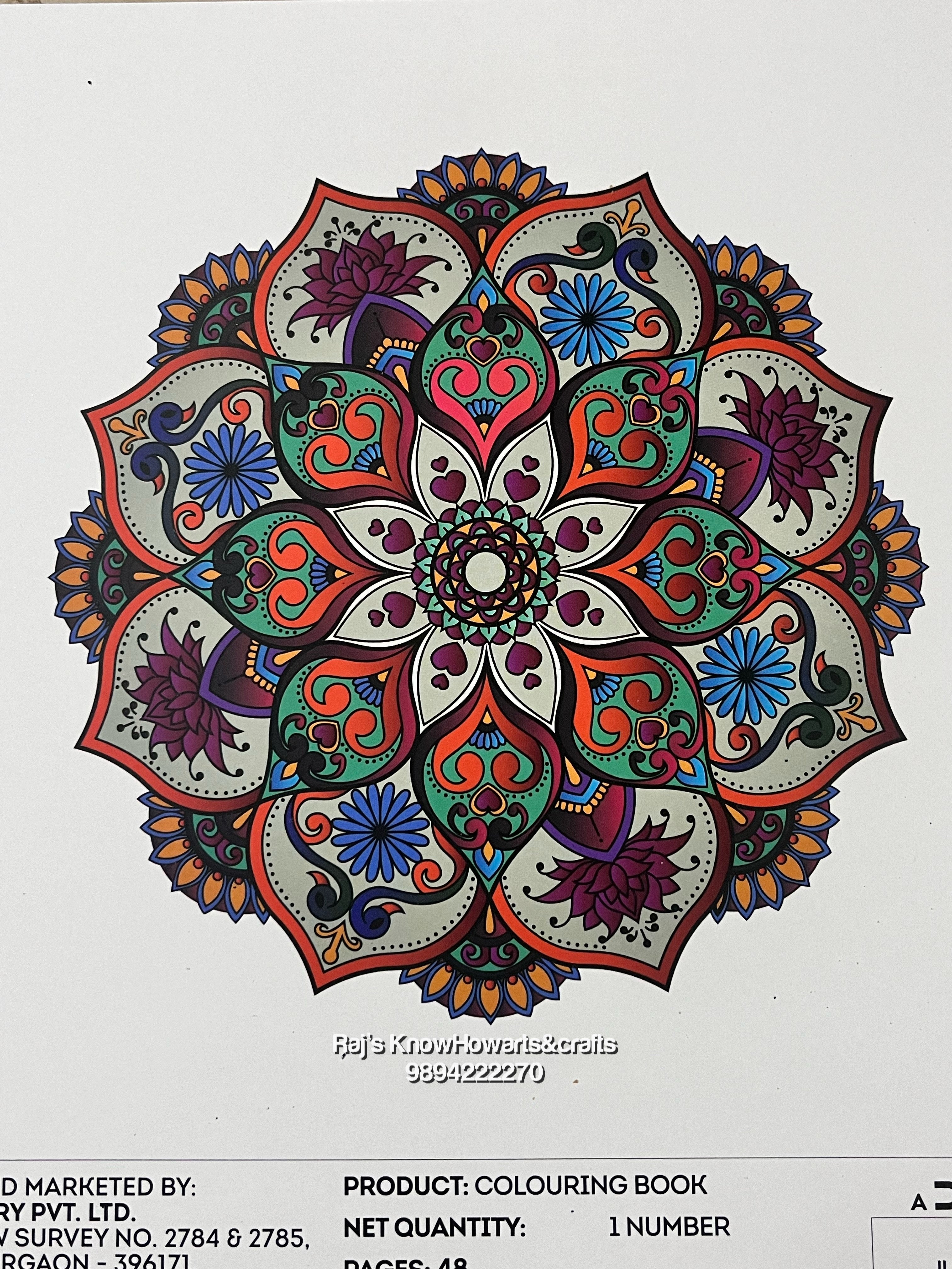 mandala coloring kit