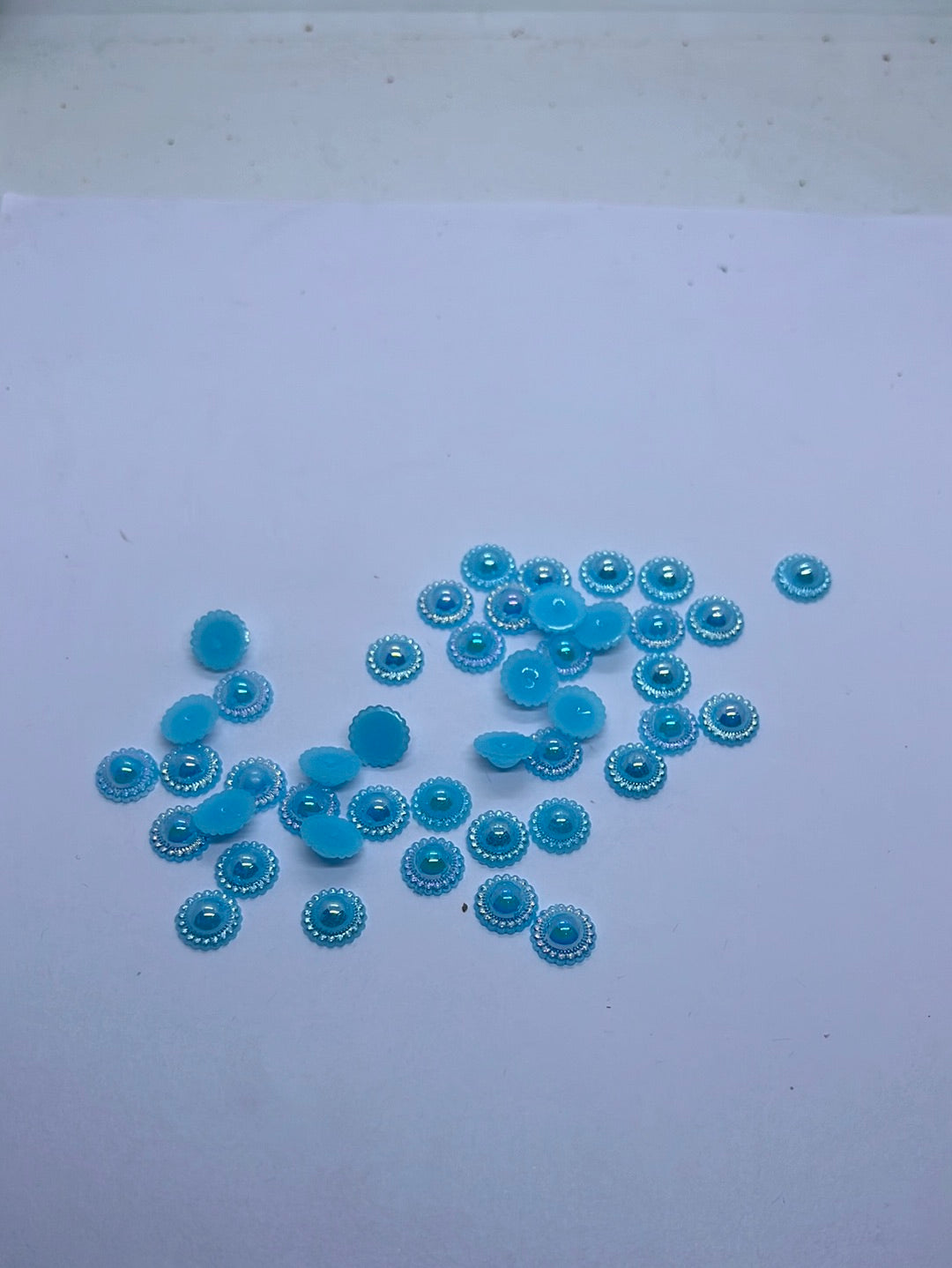 Acrylic  plastic color design beads -100g 4