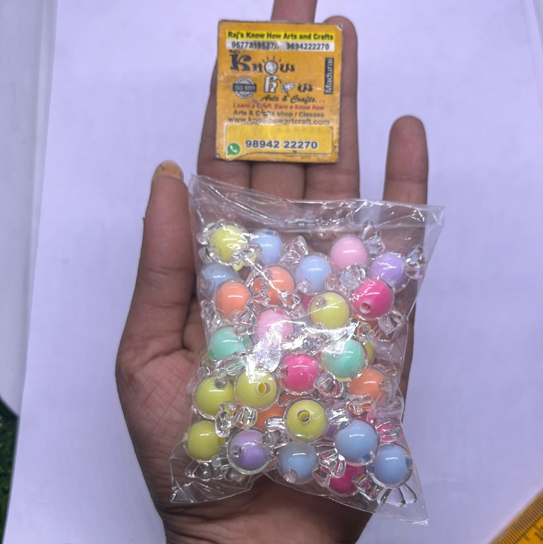 Colourful Chocolate beads -50g in a pack