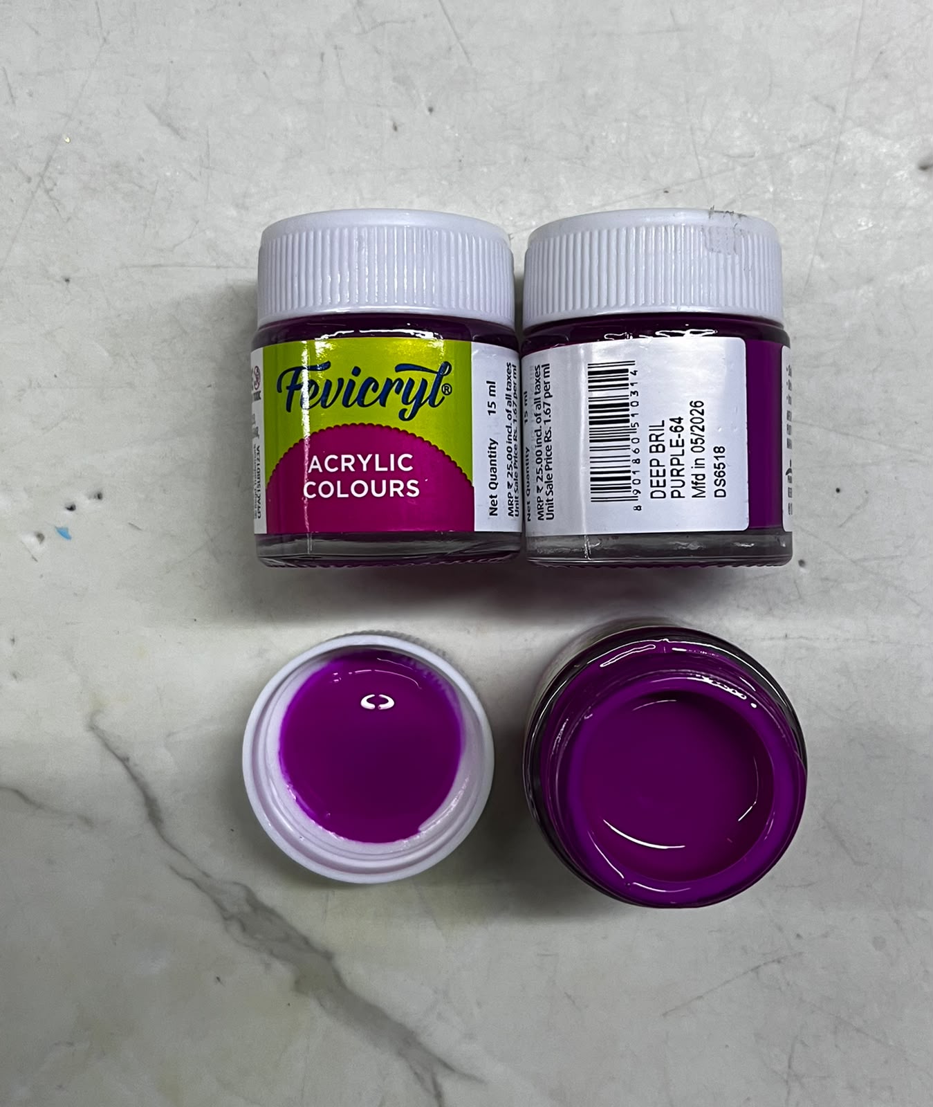 Deep Brilliant Purple Acrylic colour 64-0314 – KnowHowArtCraft