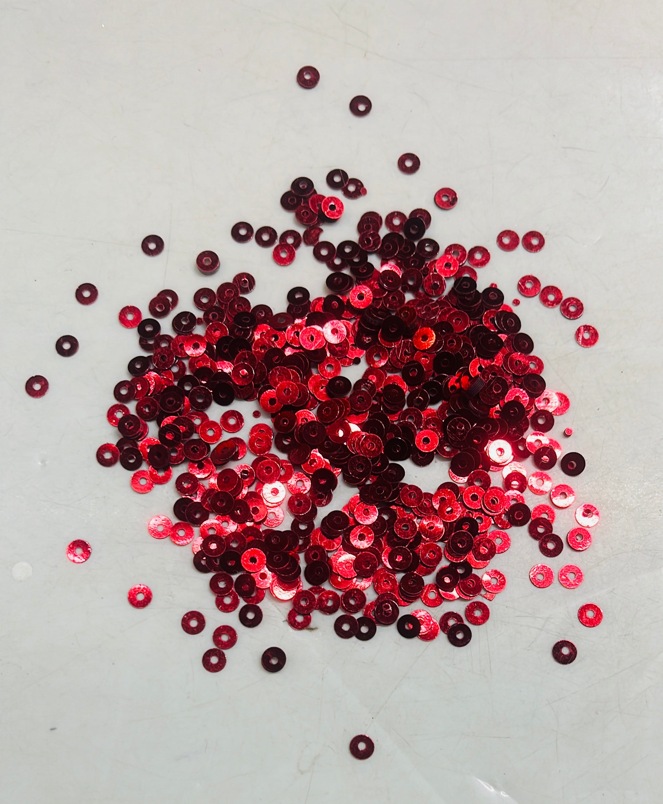 4mm flat sequence red colour 100g-1pack/555C