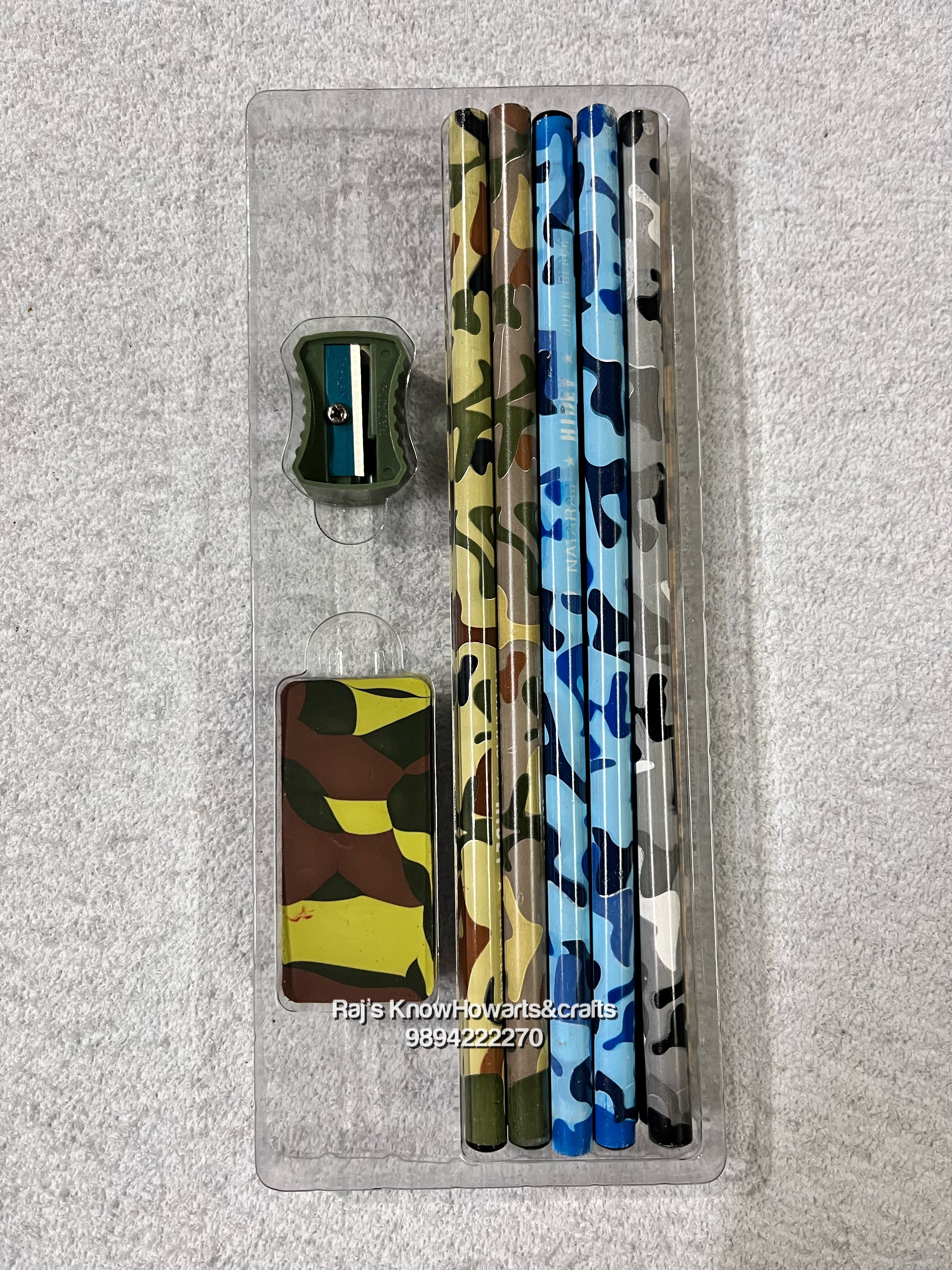 Nataraj Hidey camouflage pencils