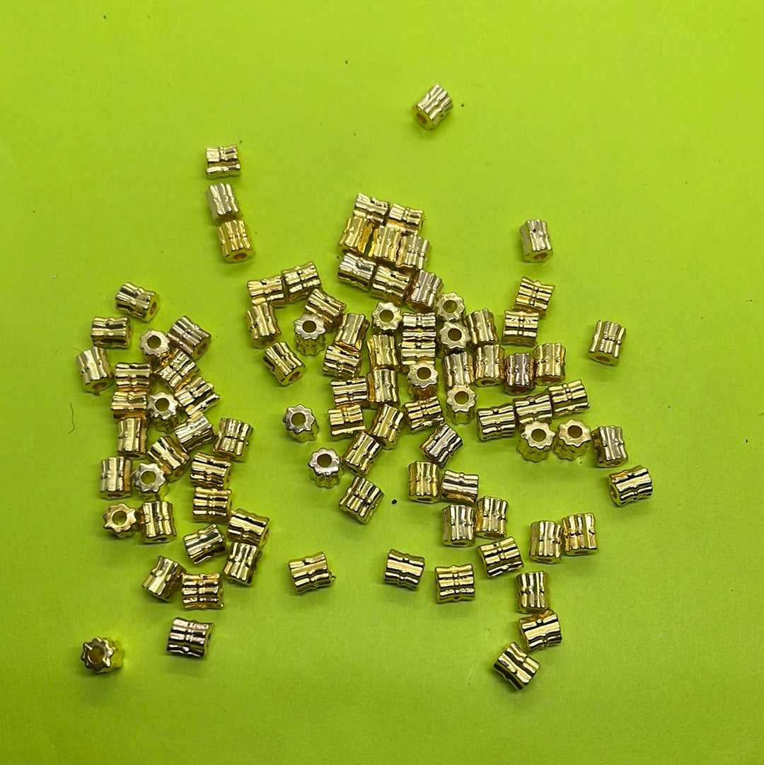 Gold spacer Bell beads more than 25pc