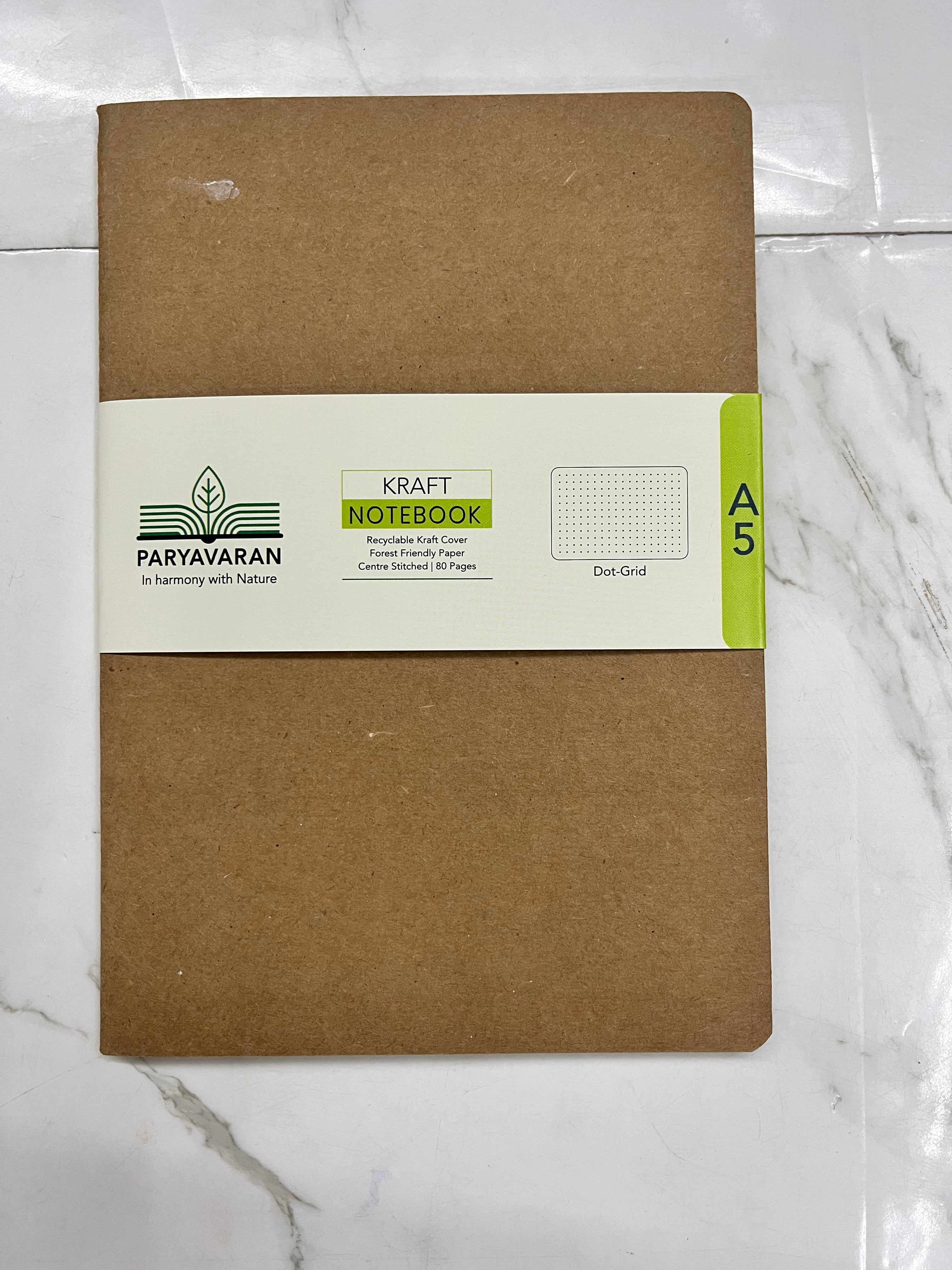 Kraft notebook-A4,A5,A6 grid(KNB3S)