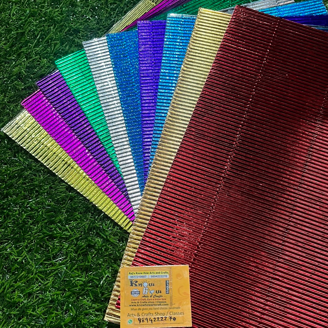 corrugated shining color paper   A4 sheet paper