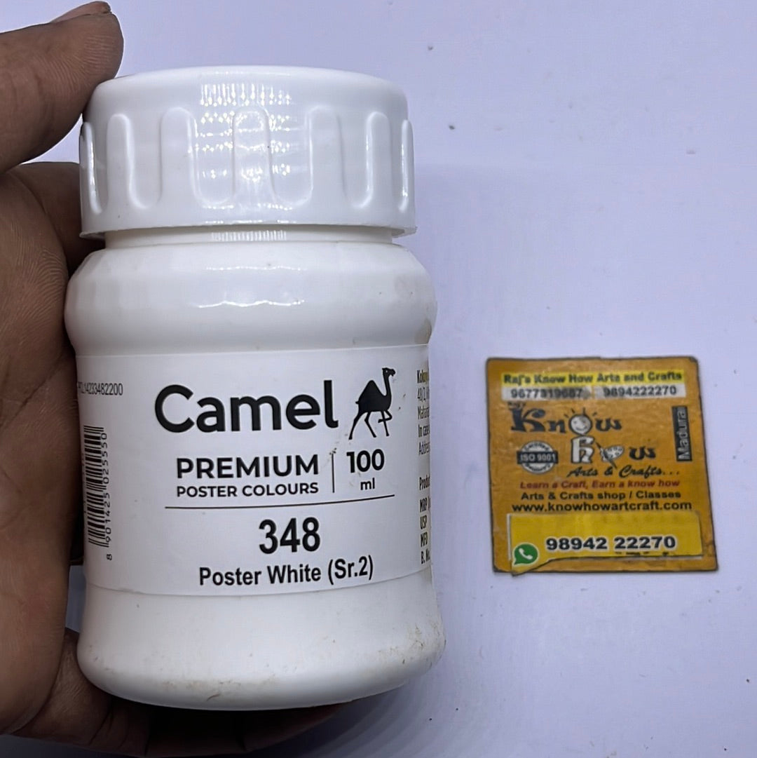 Camel premium poster colours poster white 100 ml
